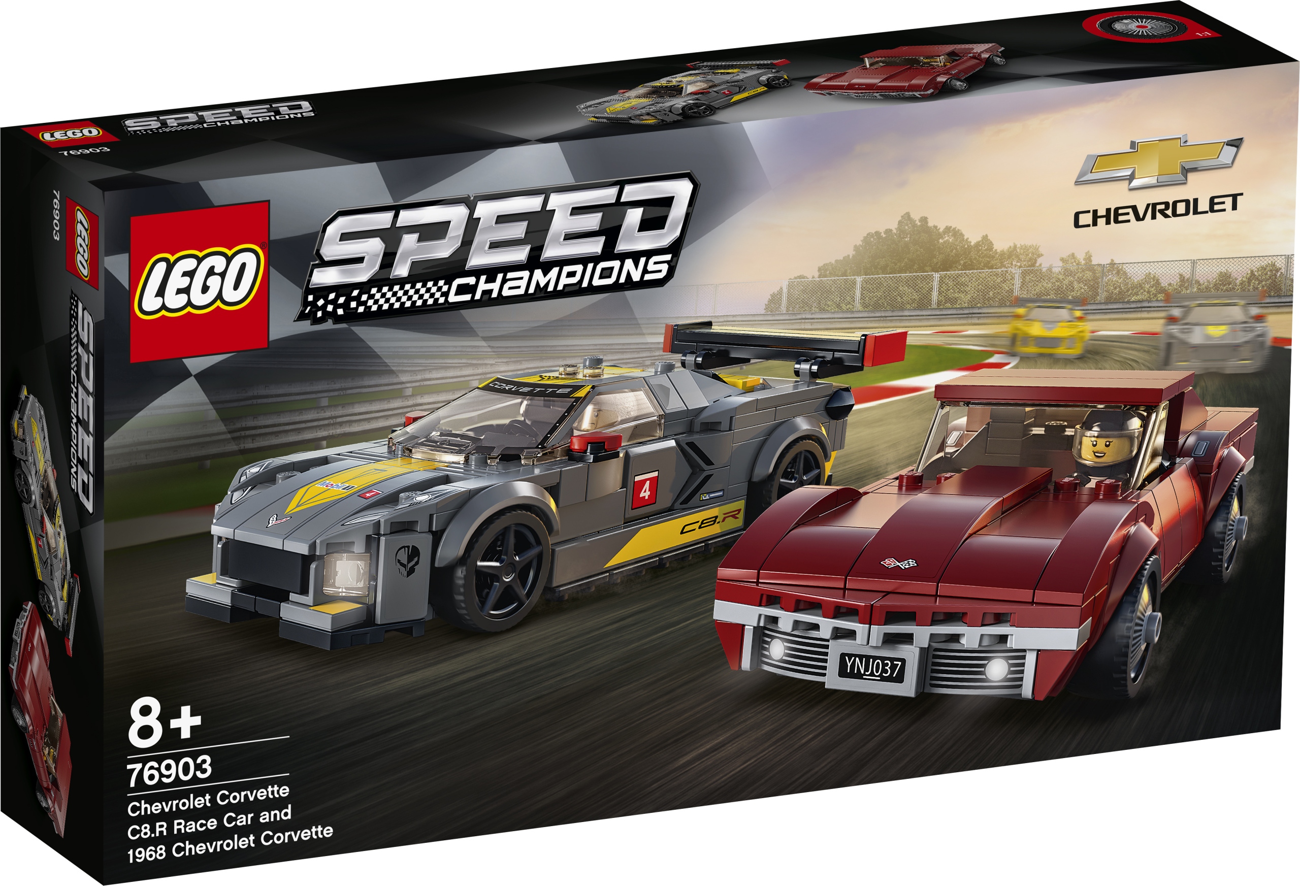 Lego Speed Champions 76903 Chevrolet Corvette C8-R a 1968 C3