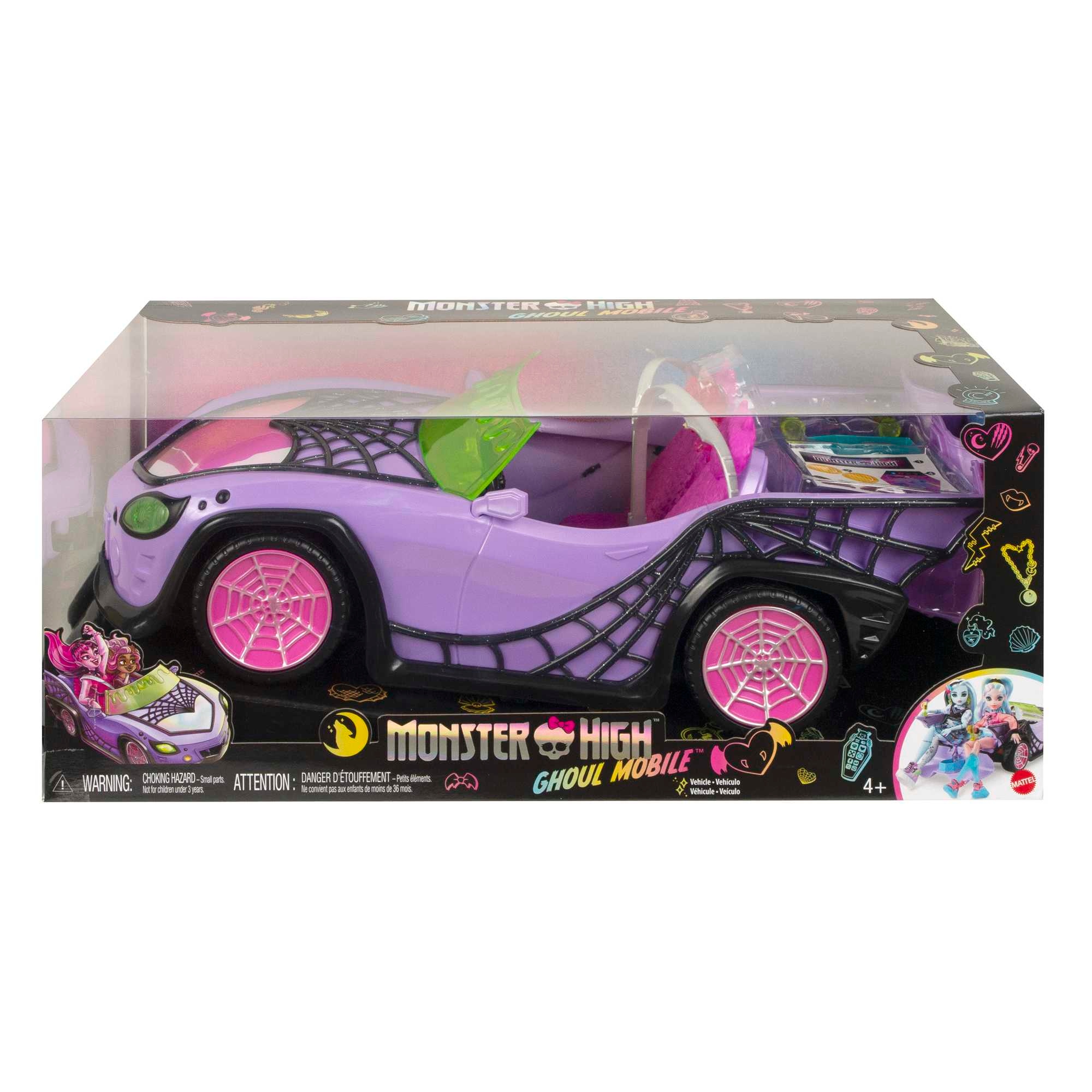 MONSTER HIGH POJAZD GHOUL MOBILE + AKCESORIA HHK63 Marka Monster High