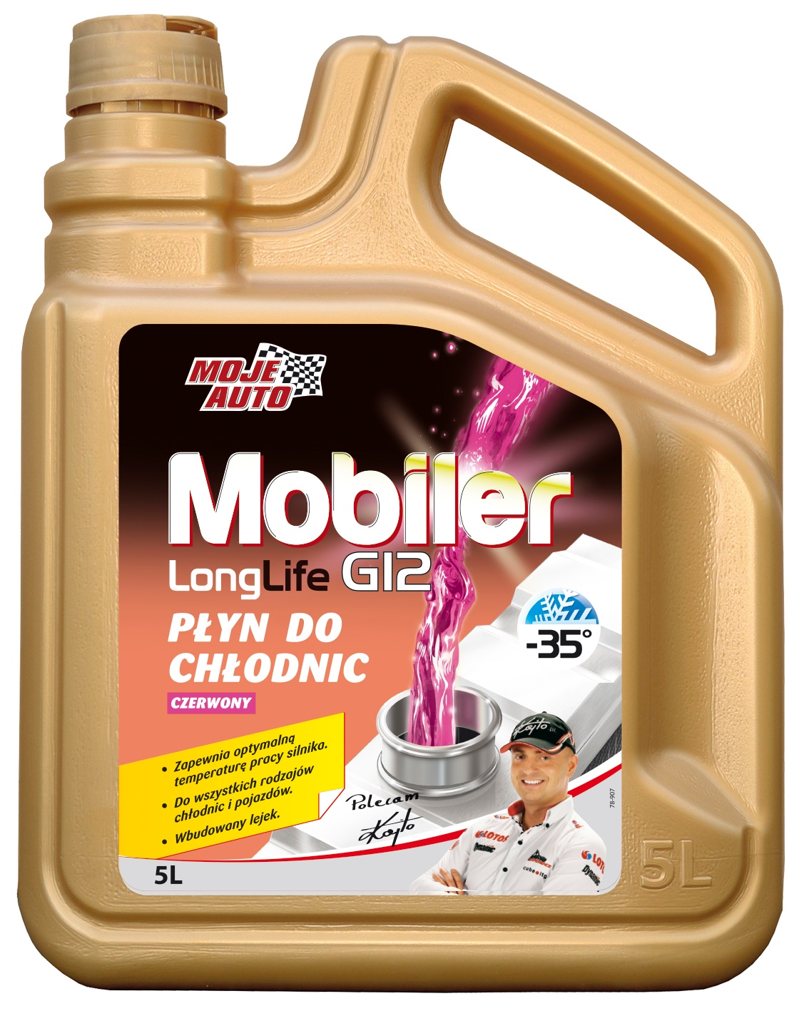 Moje Auto Radigard Płyn do Chłodnic Samochodowych Czerwony -35 G12 5l.