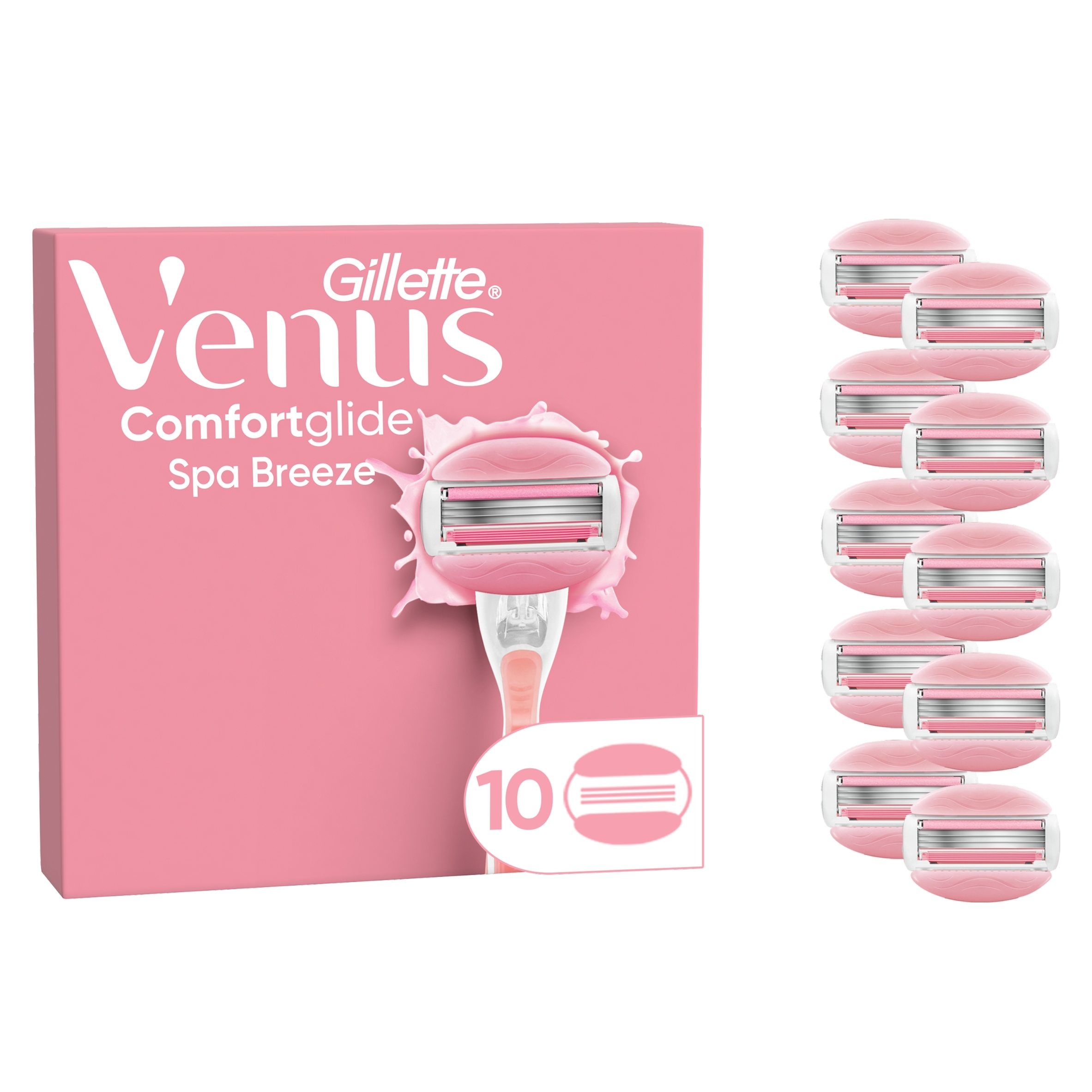 Gillette Venus Comfortglide Spa Breeze Wkłady do maszynki, 10 sztuk