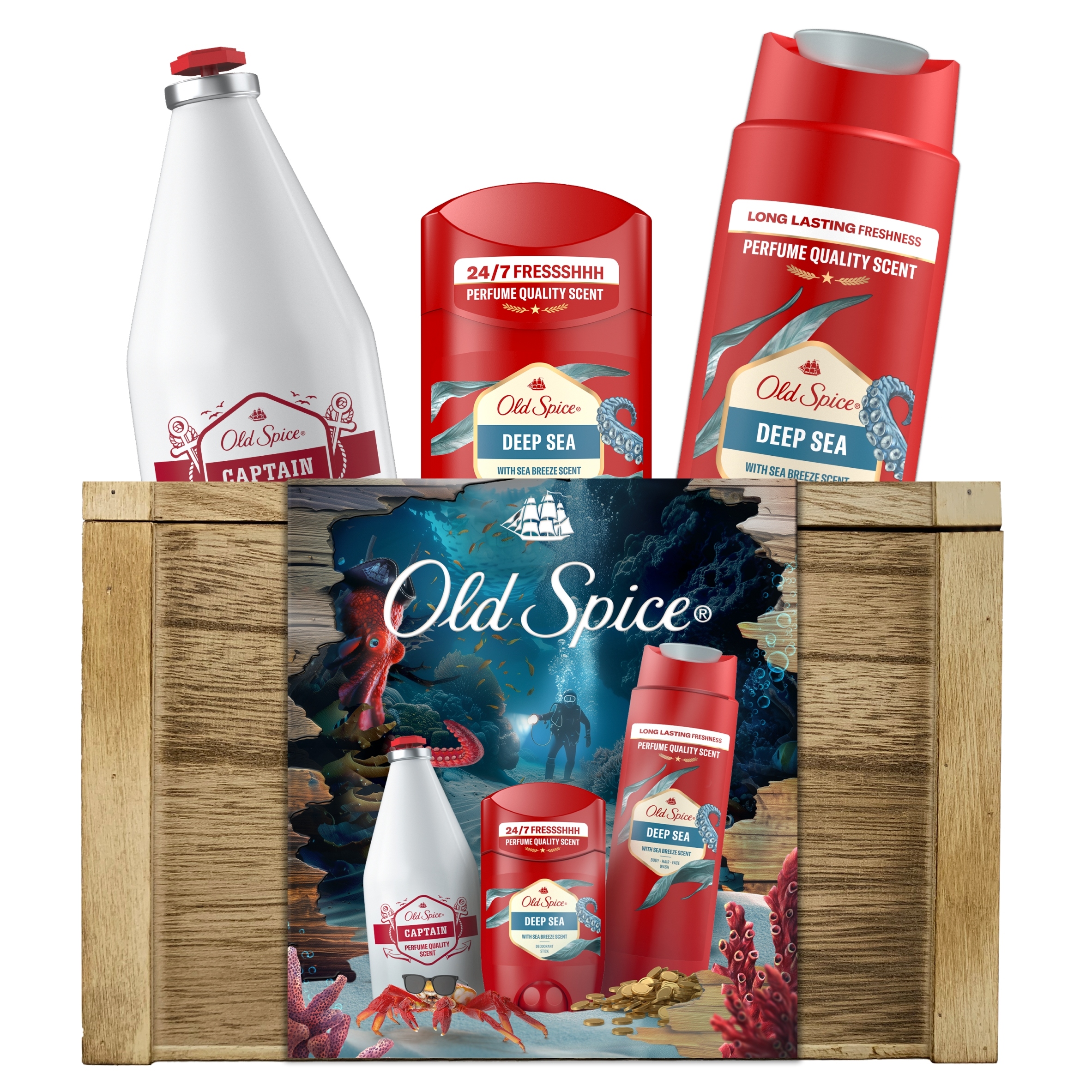 Old Spice Deo sada tyčinek Sprchový gel Balzám po holení 4v1