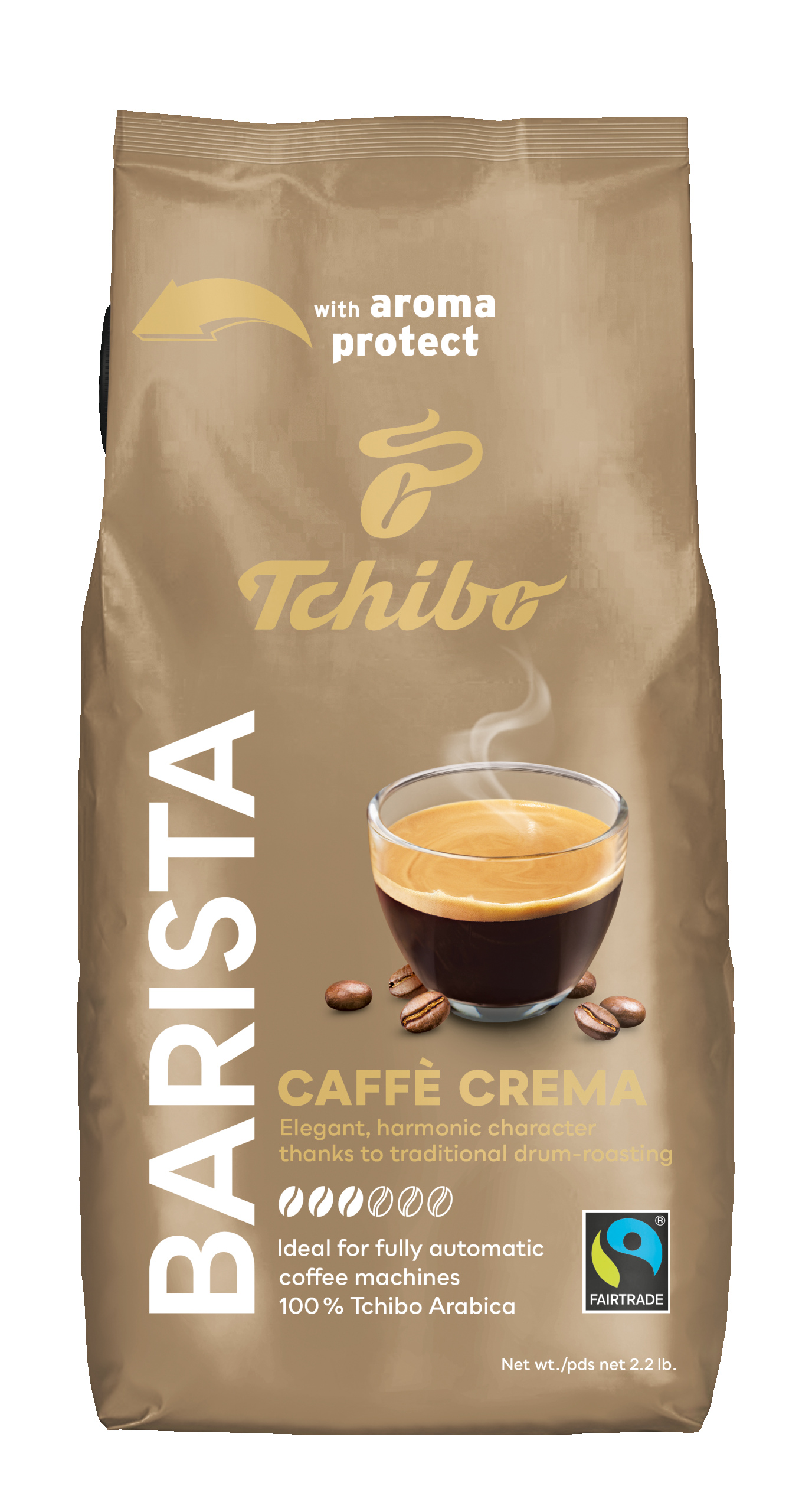 Levně Tchibo Barista Caffè Crema Arabica Zrno 1 kg Jemné