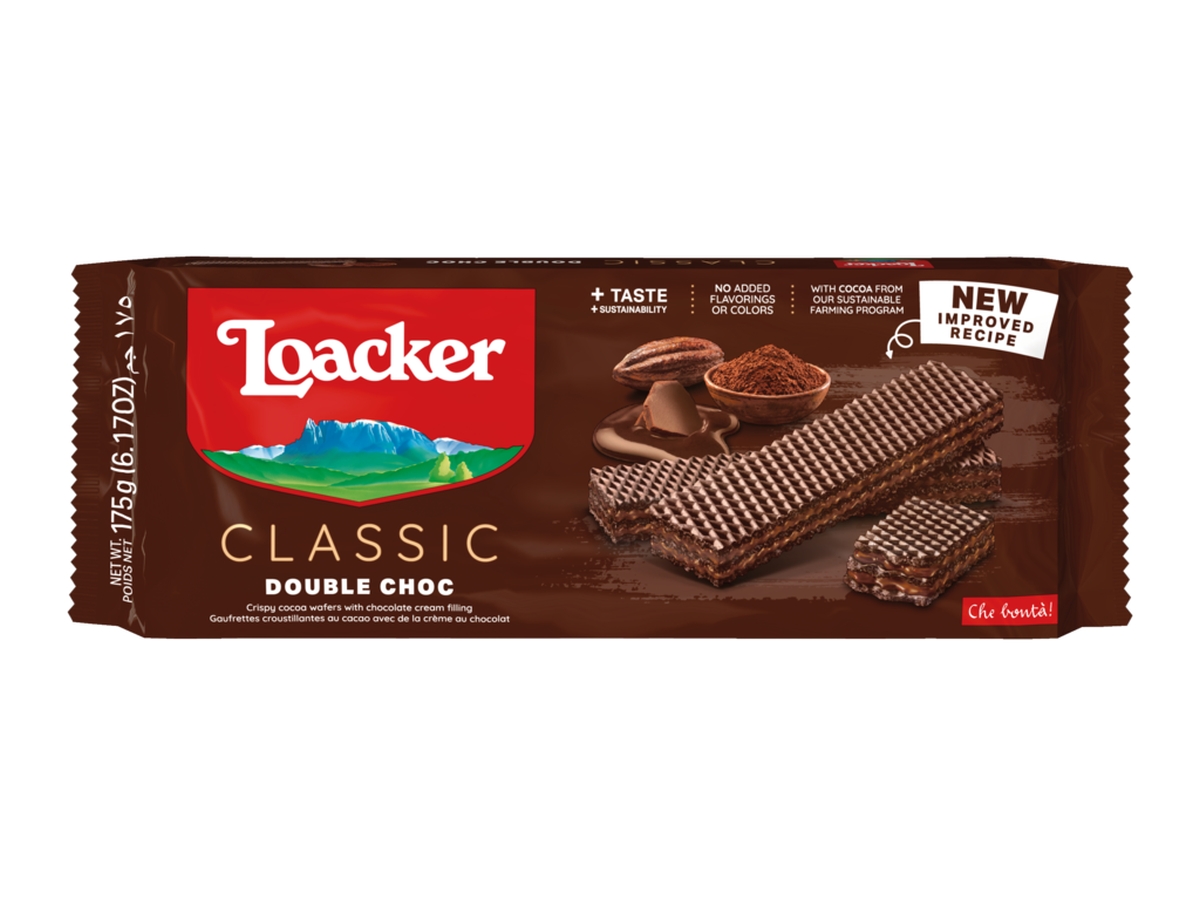 5 x čokoládové oplatky Double Choc. 175 g Loacker