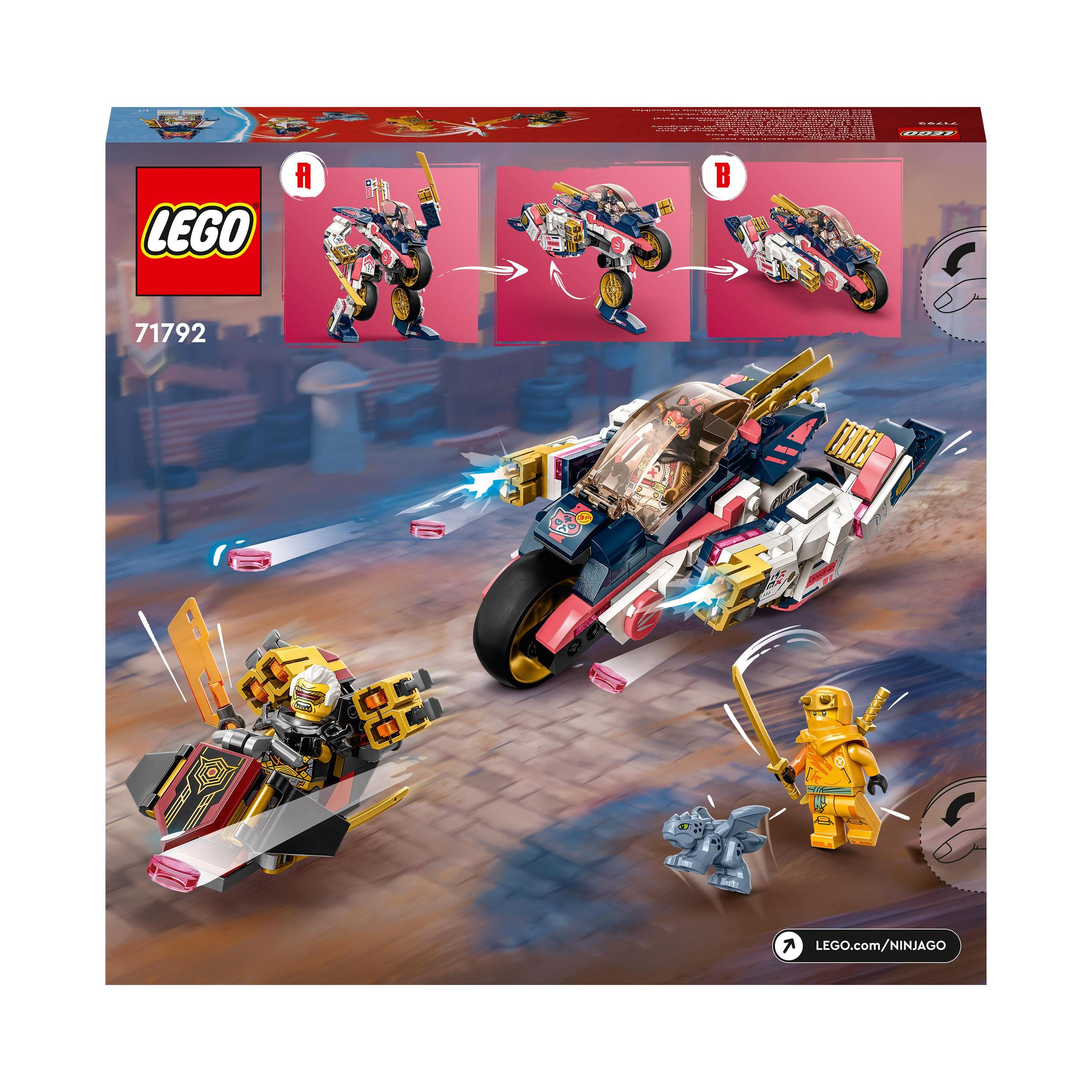 LEGO 71792 Ninjago - Mech Sory - Motocykl wyścigowy - Arin katana - Rapton Marka LEGO