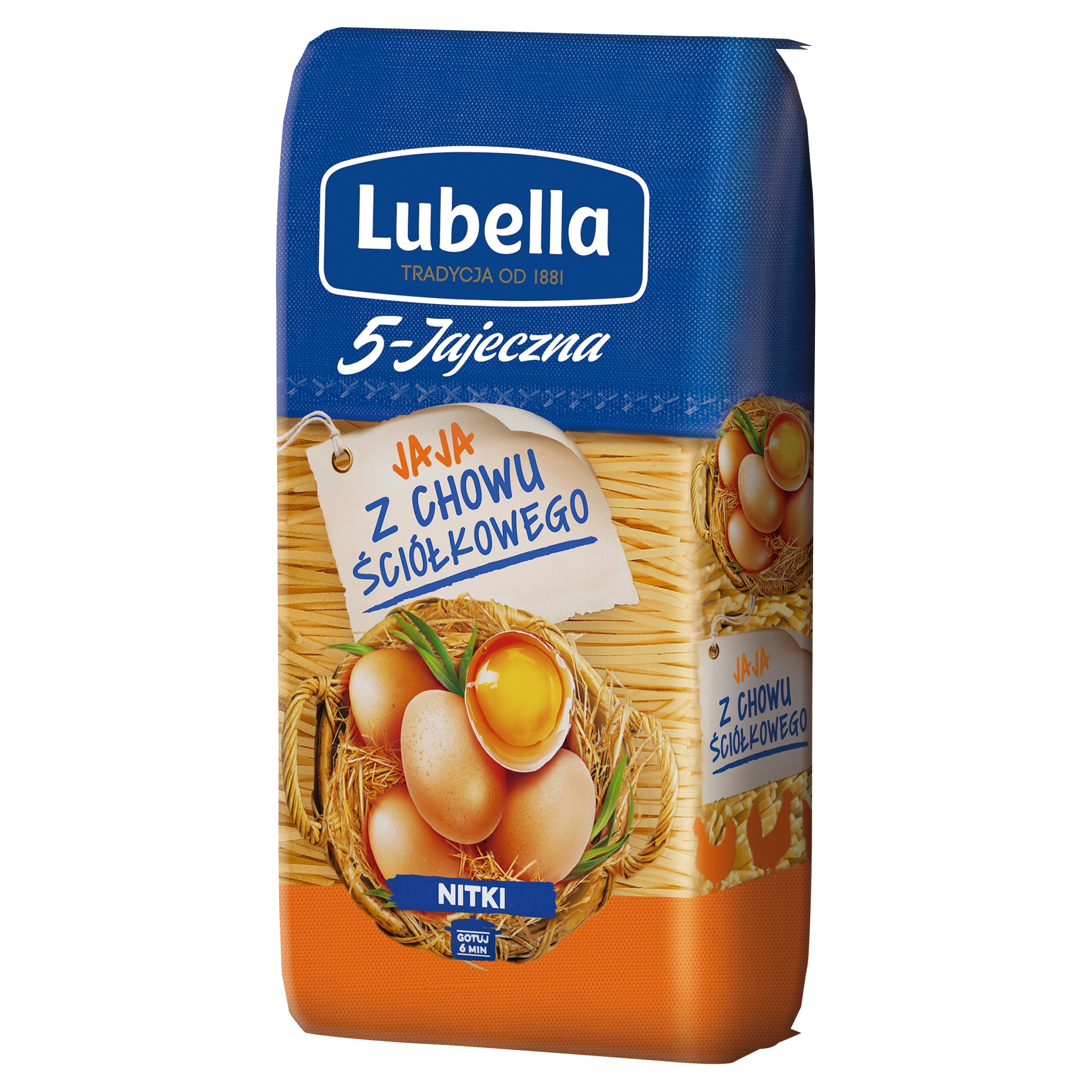 Lubella J5-vaječná Nudličky 250 g