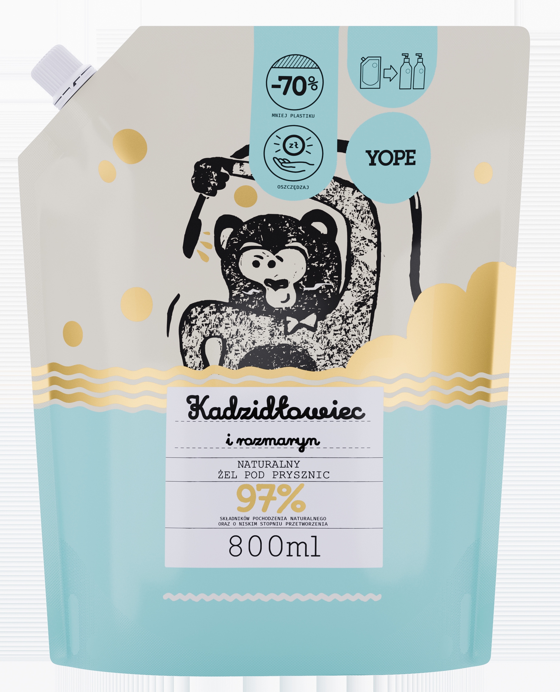 

Yope refill żel kadzidłowiec i rozmaryn 800 ml