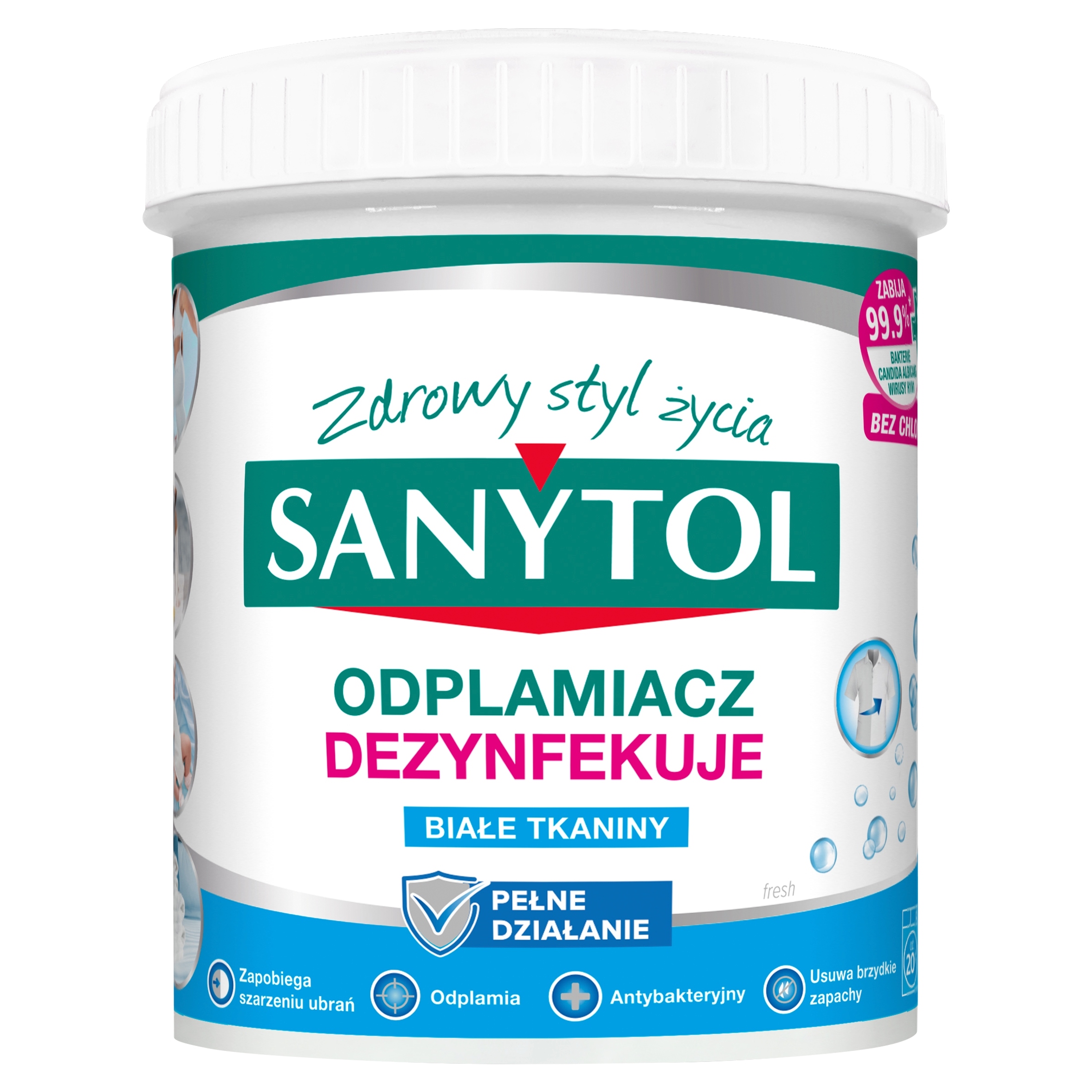 

Odplamiacz Sanytol w proszku do białego 450g
