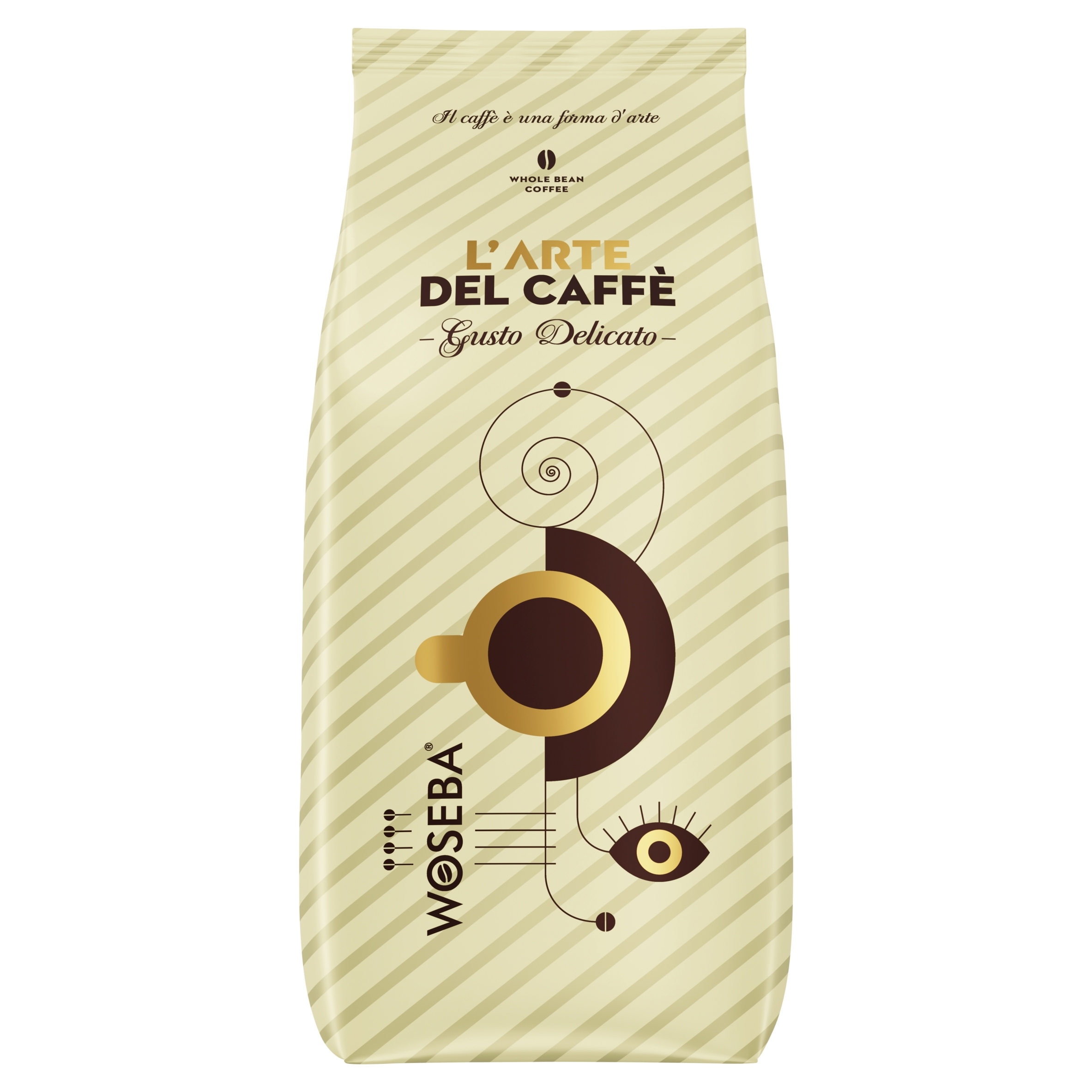 Levně Káva Woseba L’arte del caffè, Gusto Delicato, 1 kg, zrnková