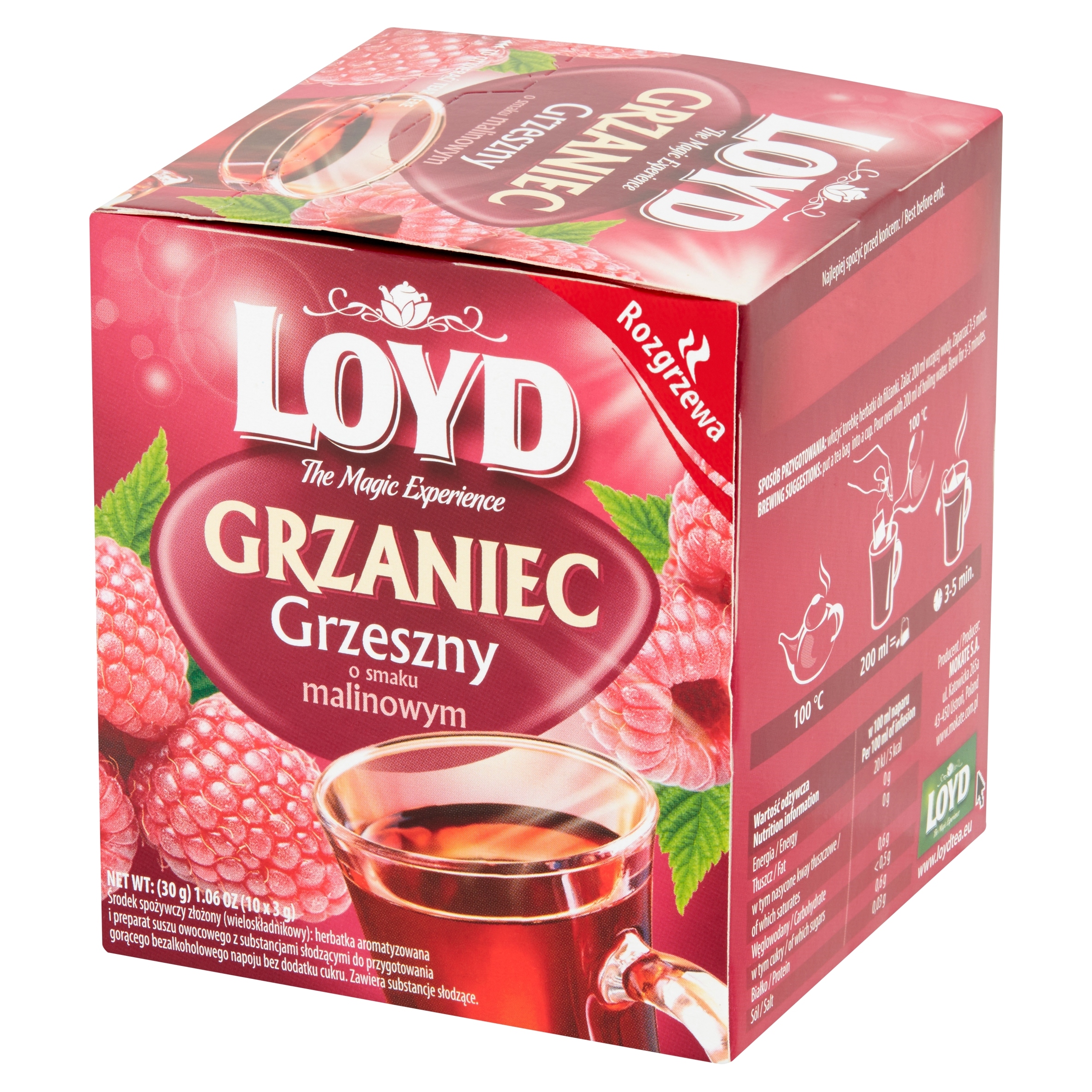 Levně 13X Loyd Tea Grzaniec Malinový EX10