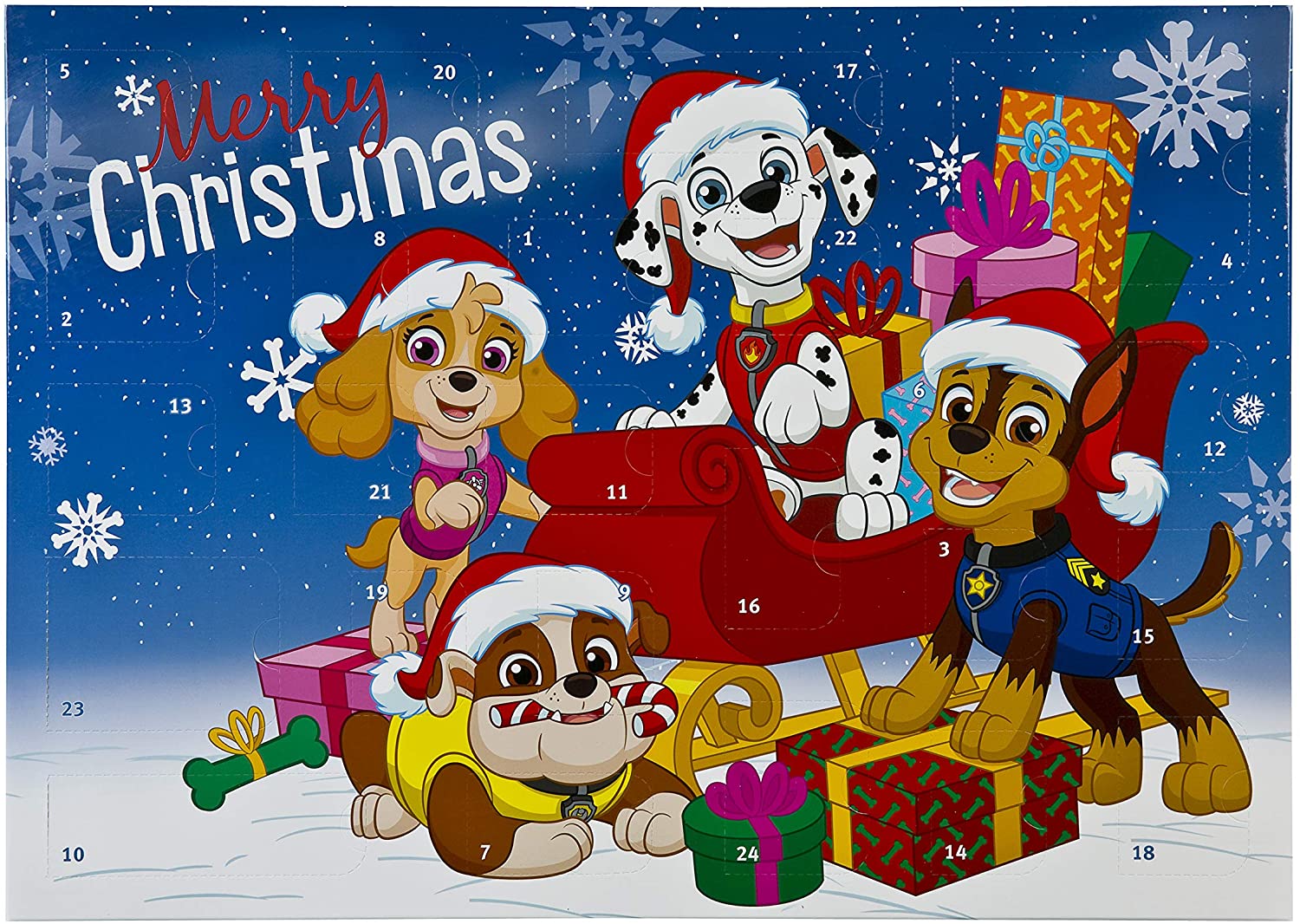 Адвент-календарь Paw Patrol, 24 канцелярских сюрприза, от 3 лет