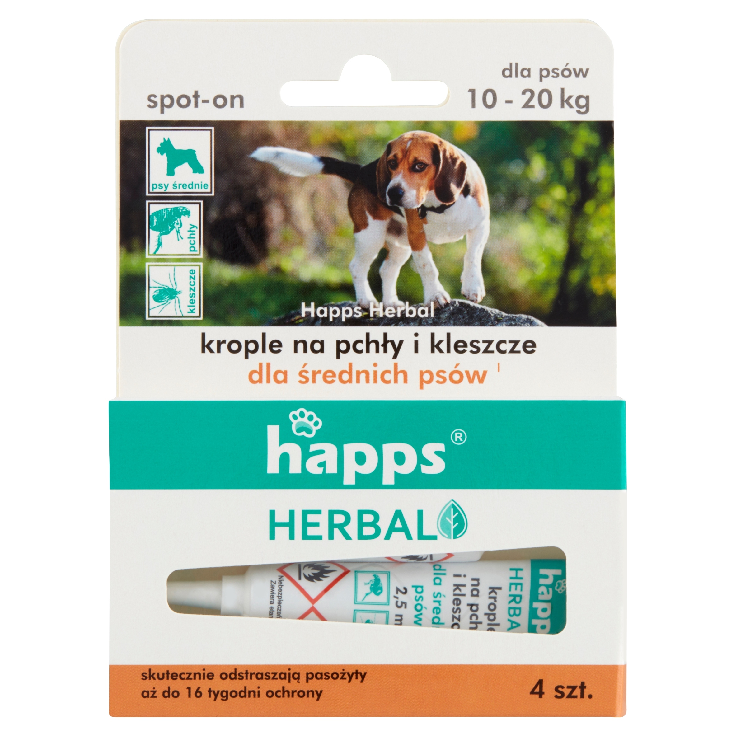 

Happs Herbal Preparat Na Pasożyty 4X2,5ml, 10-20KG