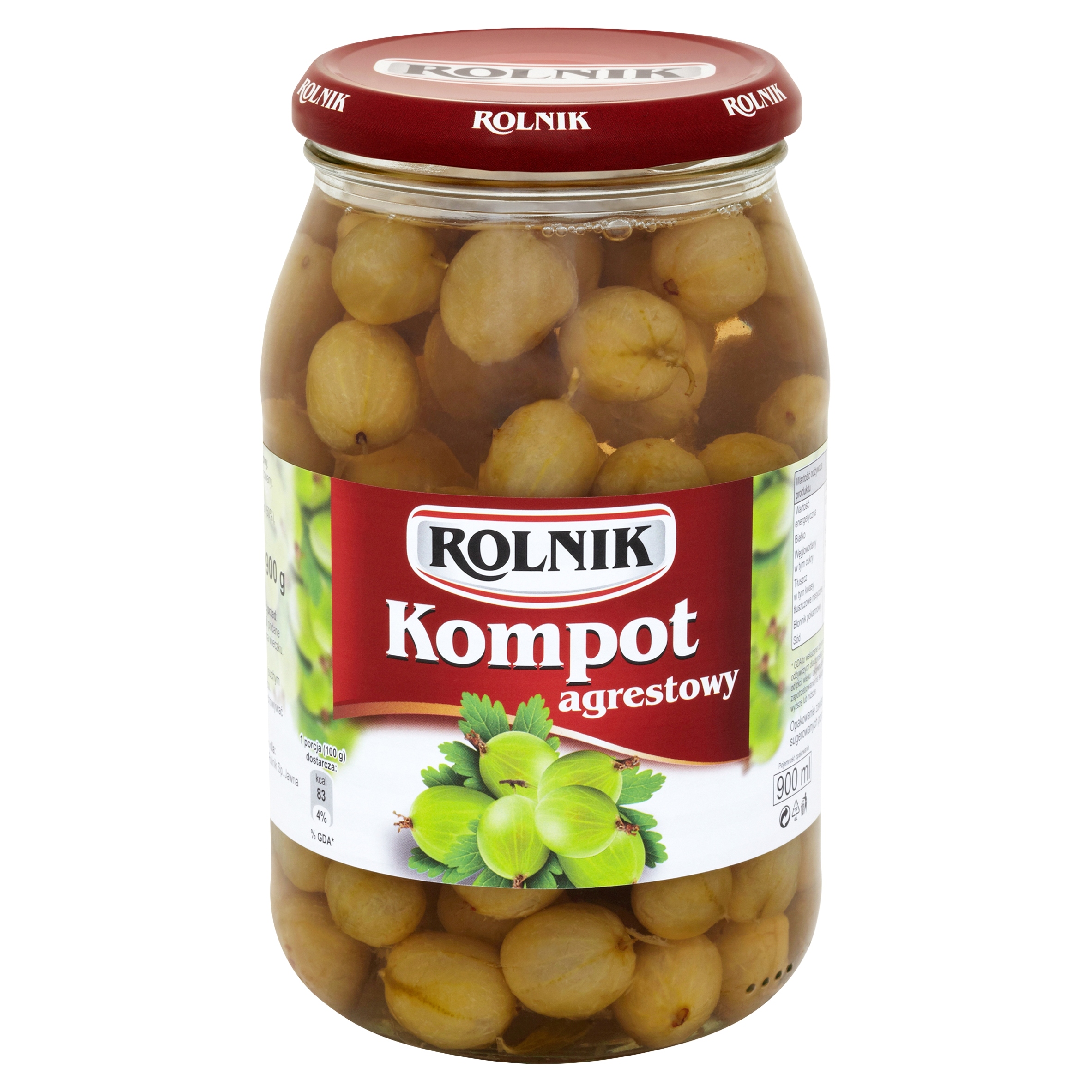 Levně Rolnik Angreštový kompot 900 ml