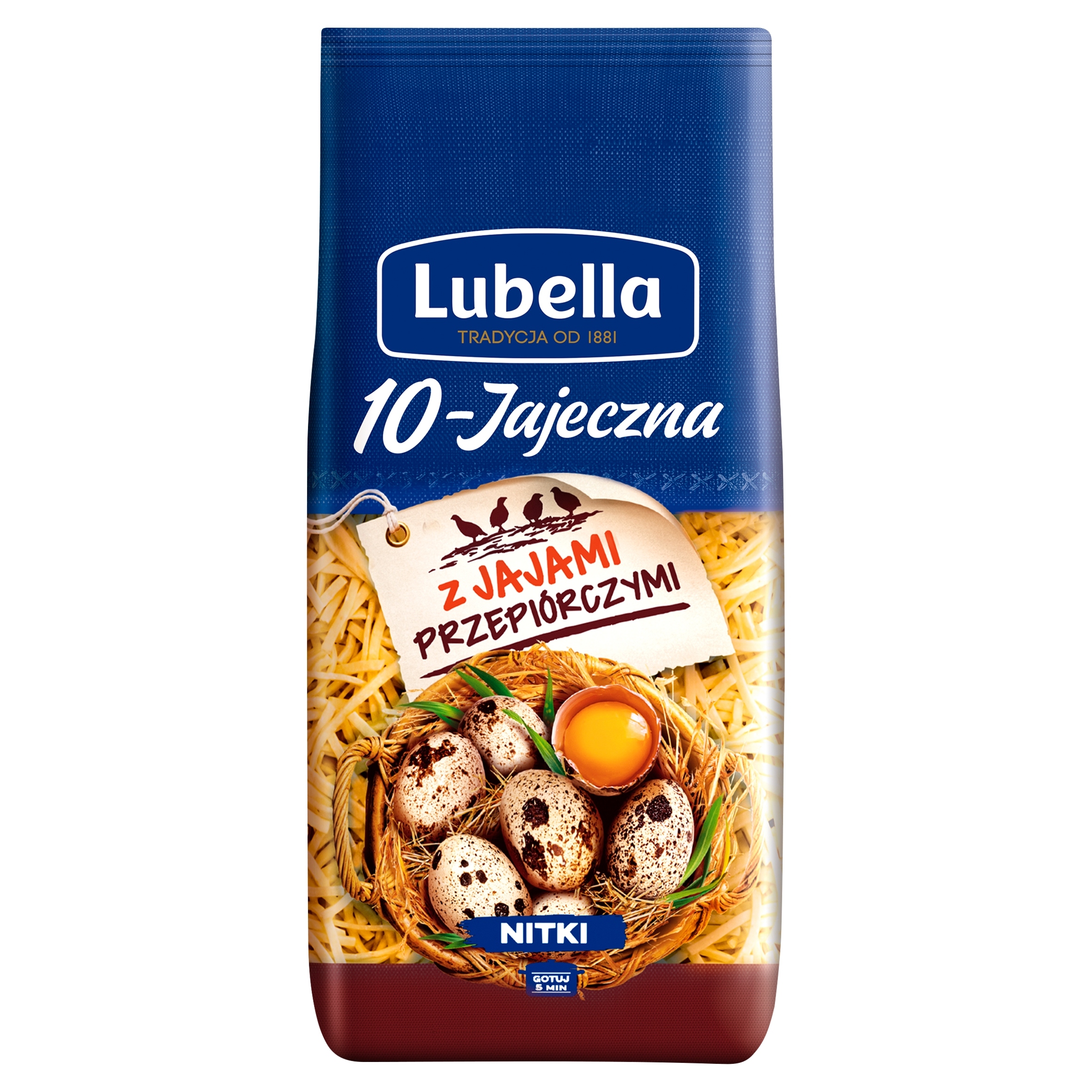 Lubella těstoviny nudličky 10-vaječné s křepelčími vejci 250 g