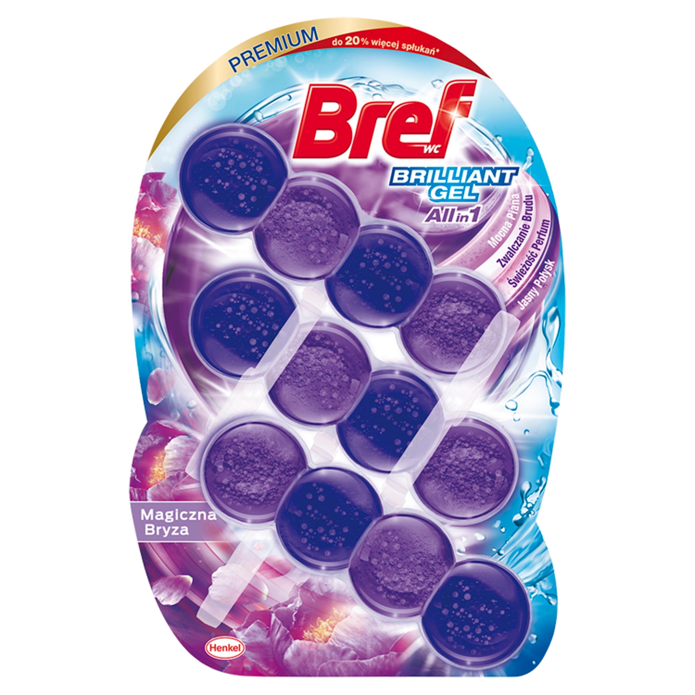 Levně Bref 3X42G Wc Kostka Kouzelný Vánek