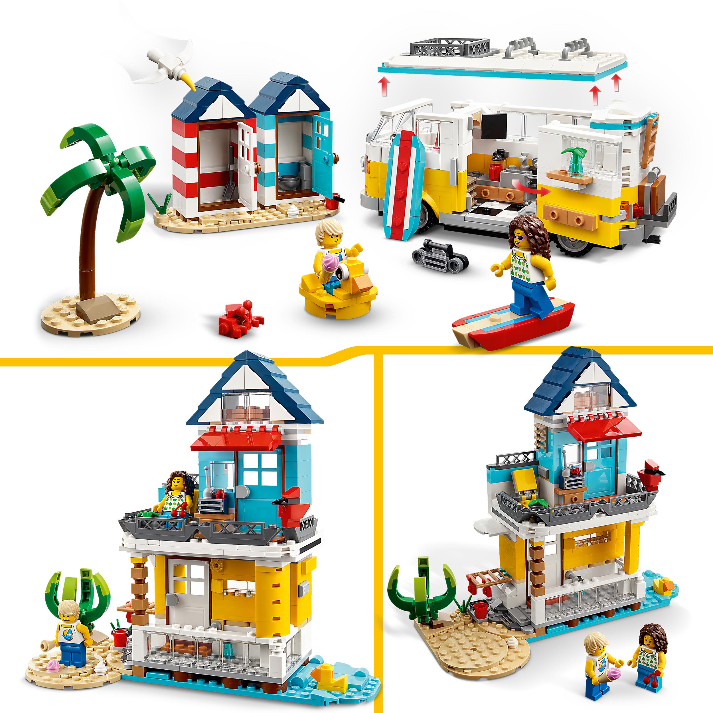 LEGO Creator 3 w 1 31138 Kamper na plaży Liczba elementów 556 szt.
