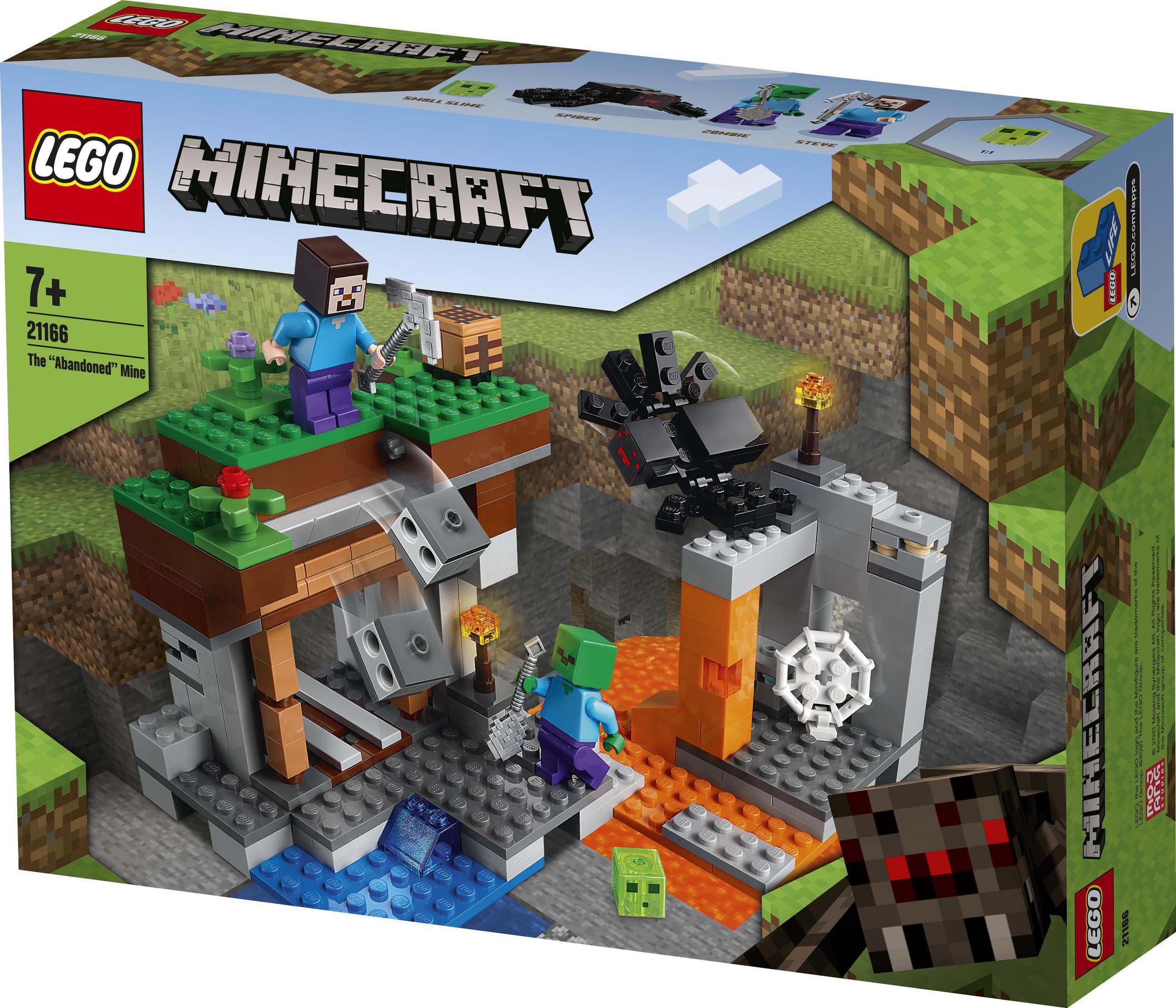 LEGO Minecraft kopalnia Steve Zombie Pająk Śluz Marka LEGO
