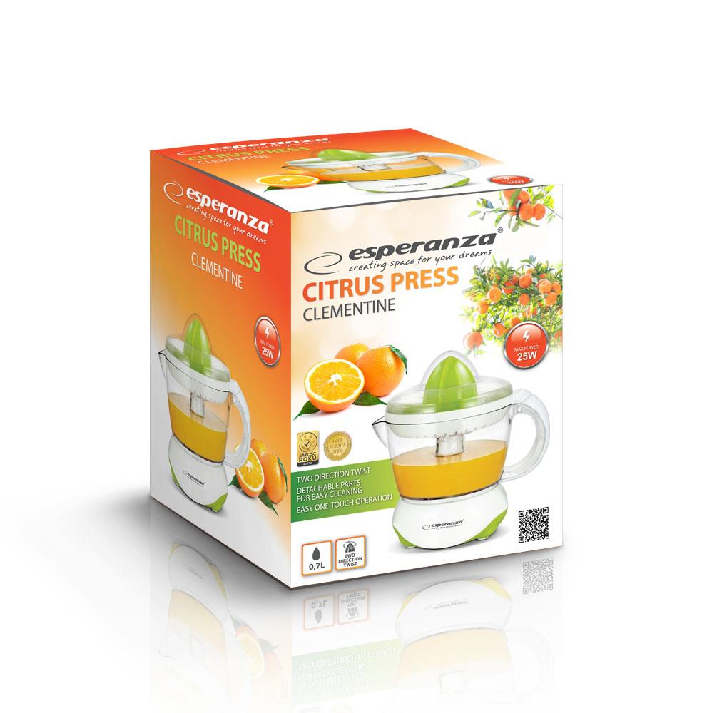 ELEKTRYCZNA WYCISKARKA DO OWOCÓW CYTRUSÓW DOMOWA Model CLEMENTINE
