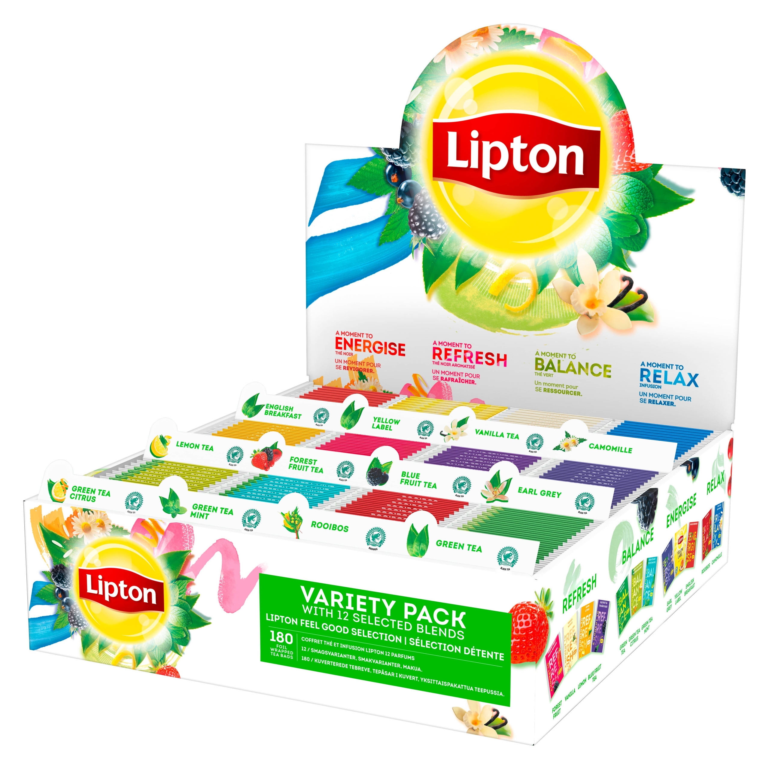 Levně Zelený Čaj Lipton v sáčcích 285 g