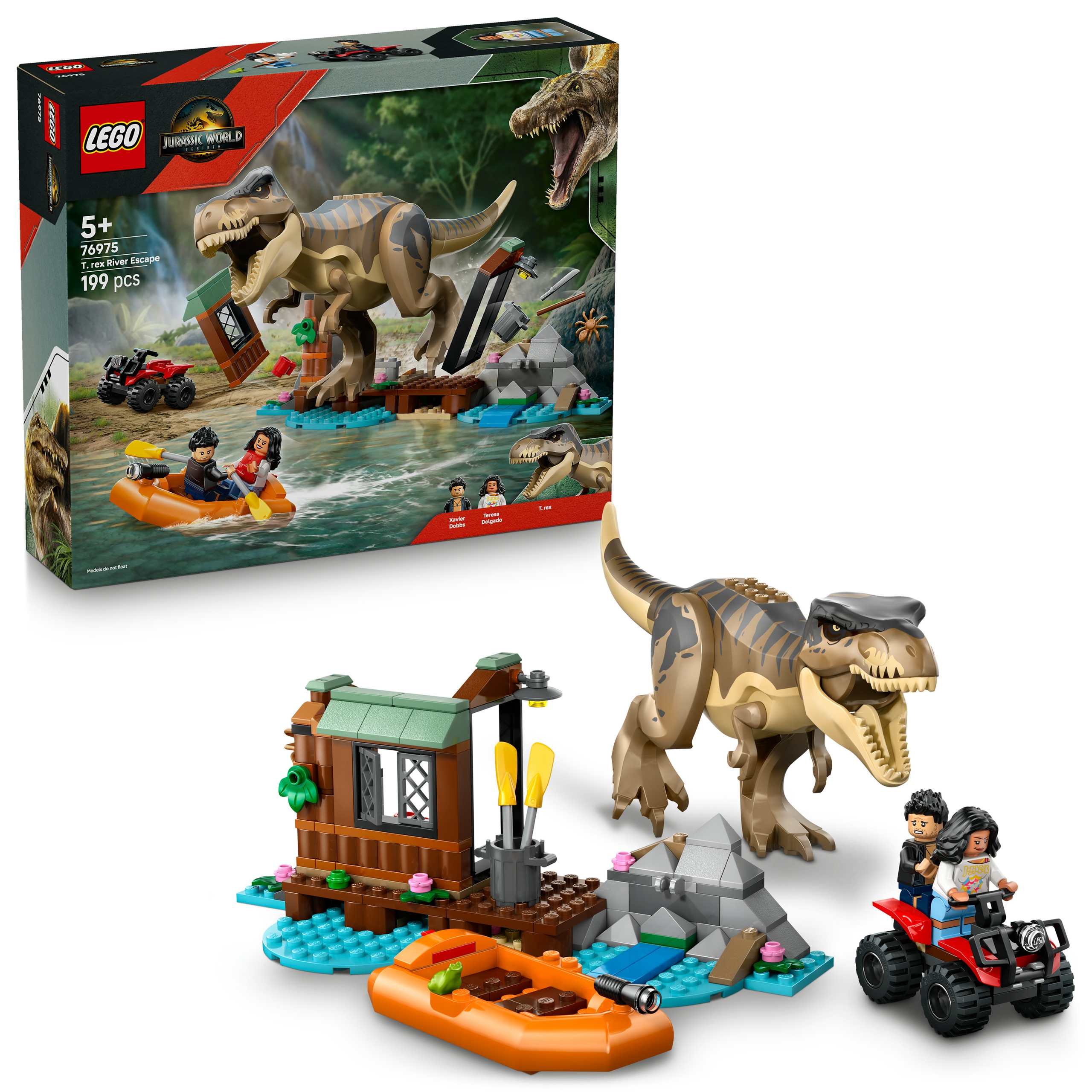 Lego Jurský svět 76975 Útěk řekou před tyranosaurem
