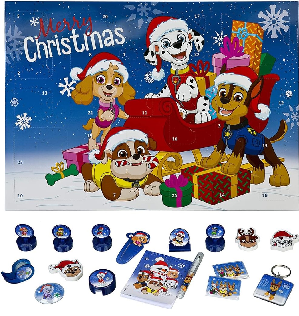 Адвент-календарь Paw Patrol, 24 канцелярских сюрприза, от 3 лет — фото 2