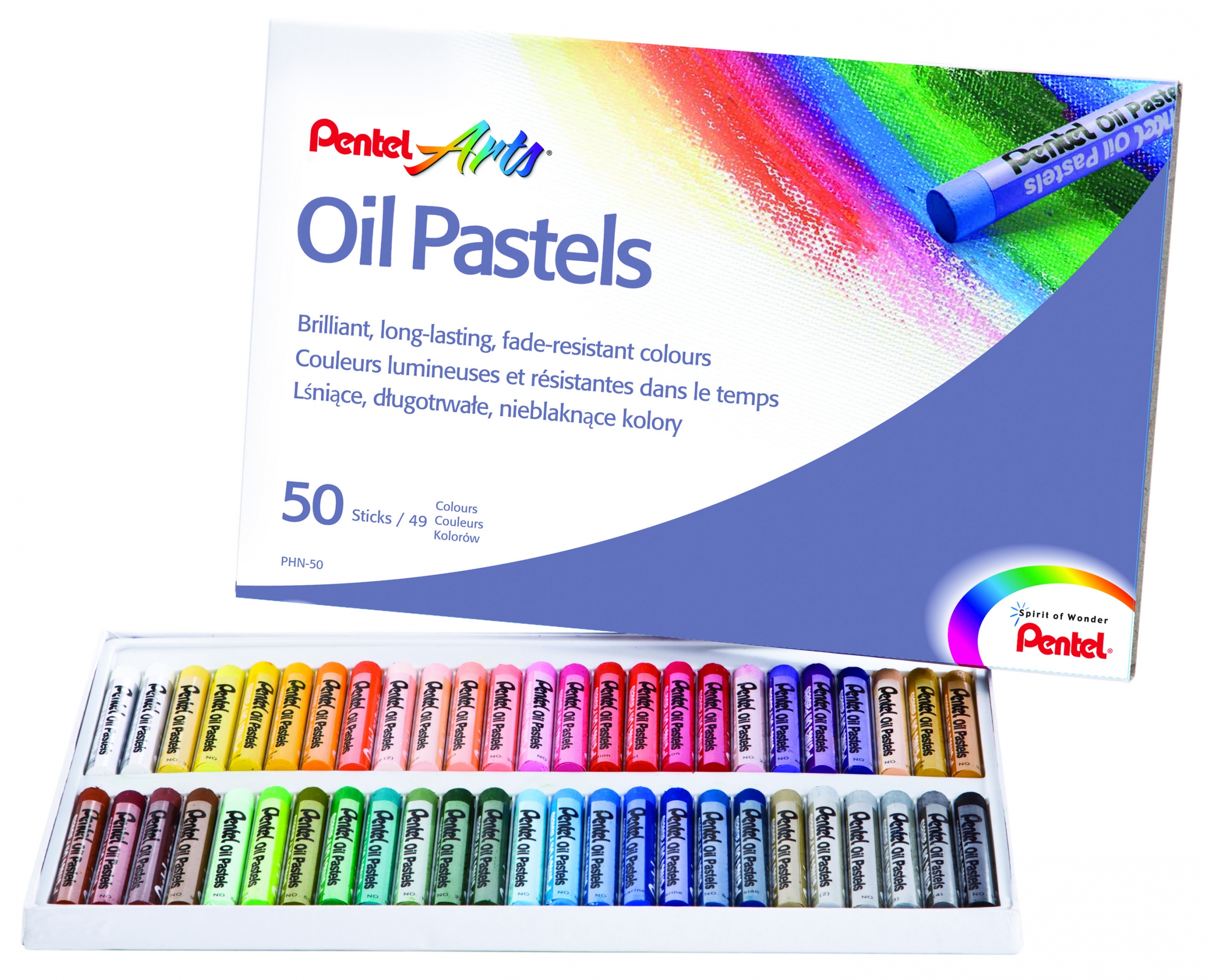 

Kredki pastelowe Pentel PHN-50 50 szt.