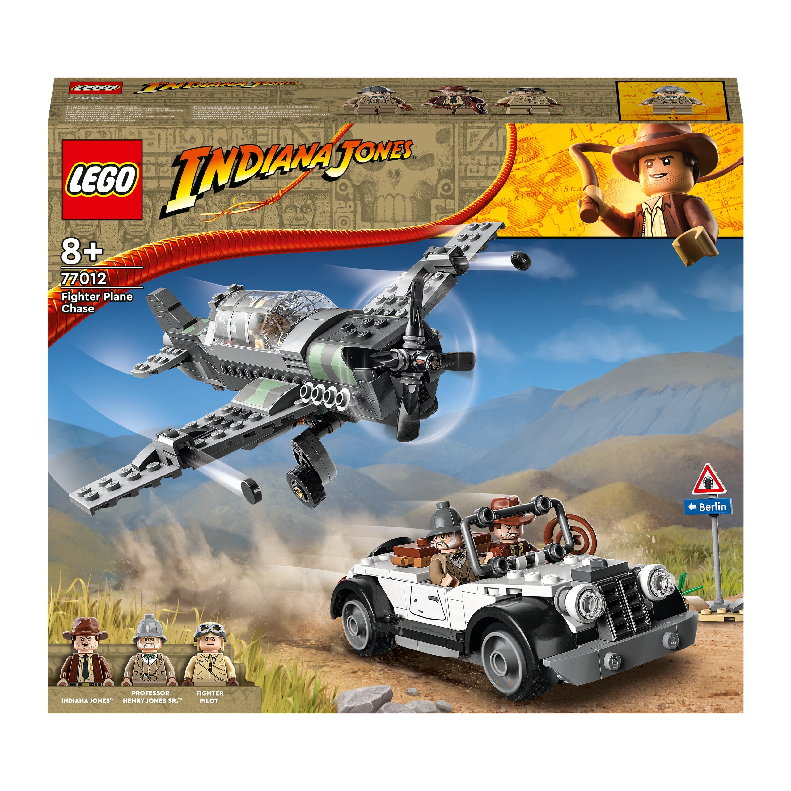 LEGO Indiana Jones 77012 Pościg myśliwcem LEKKO ZGNIECIONE OPAKOWANIE