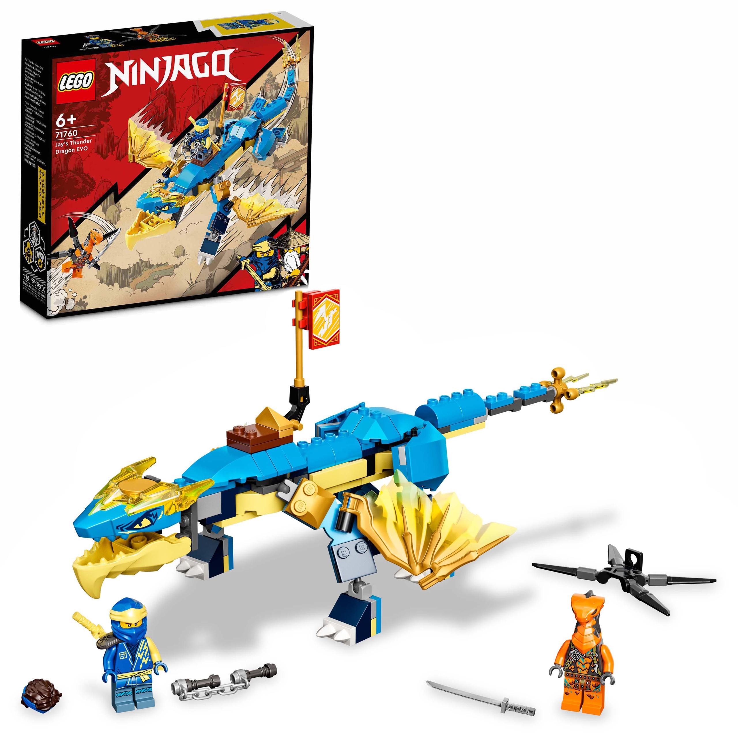Nové Lego 71760 Ninjago – Drak Jayova hromu Evo sada her jako dárek