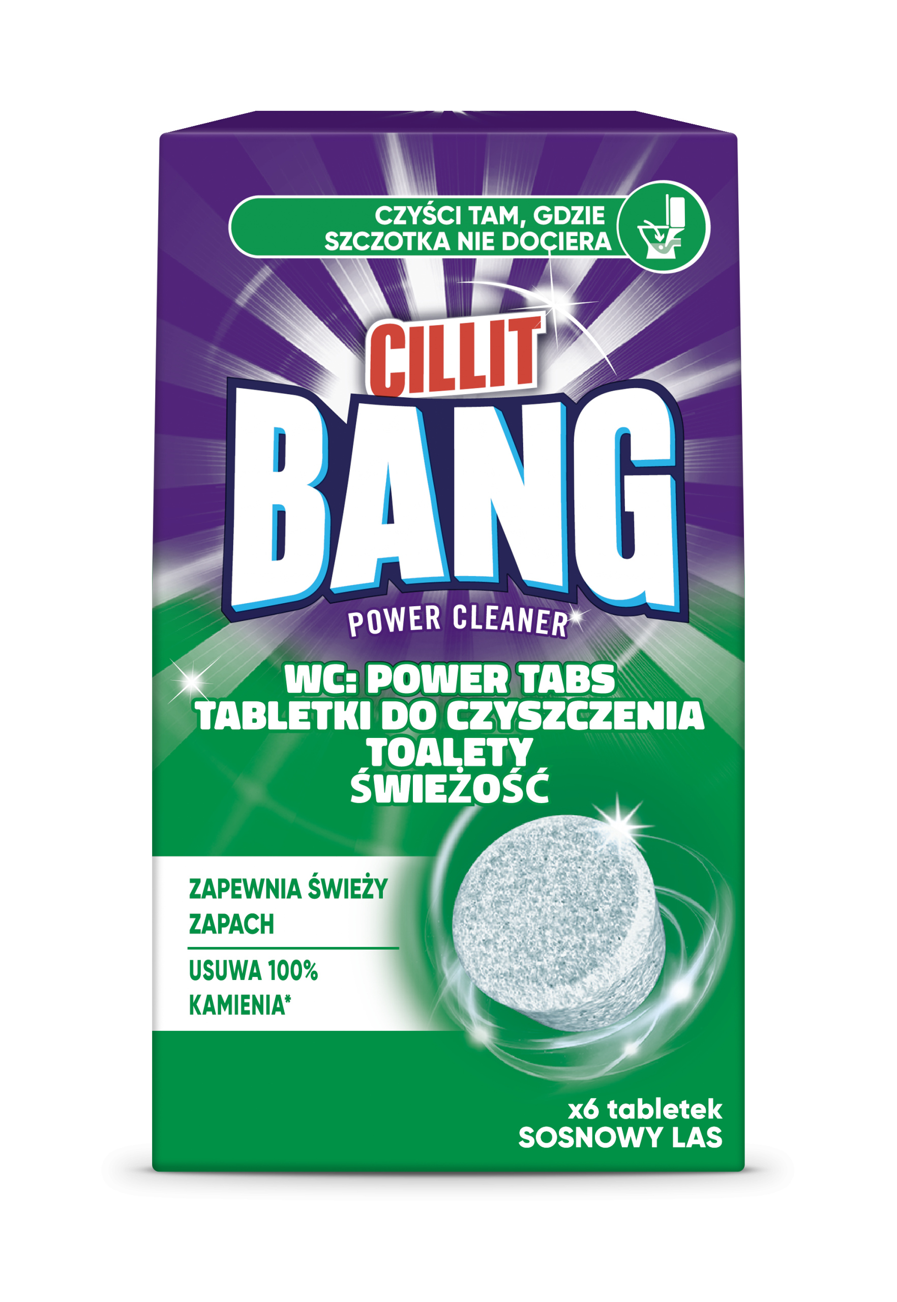 Cillit Bang Tabletky na čištění Wc Toalety Borovicový les Mix 2x135g