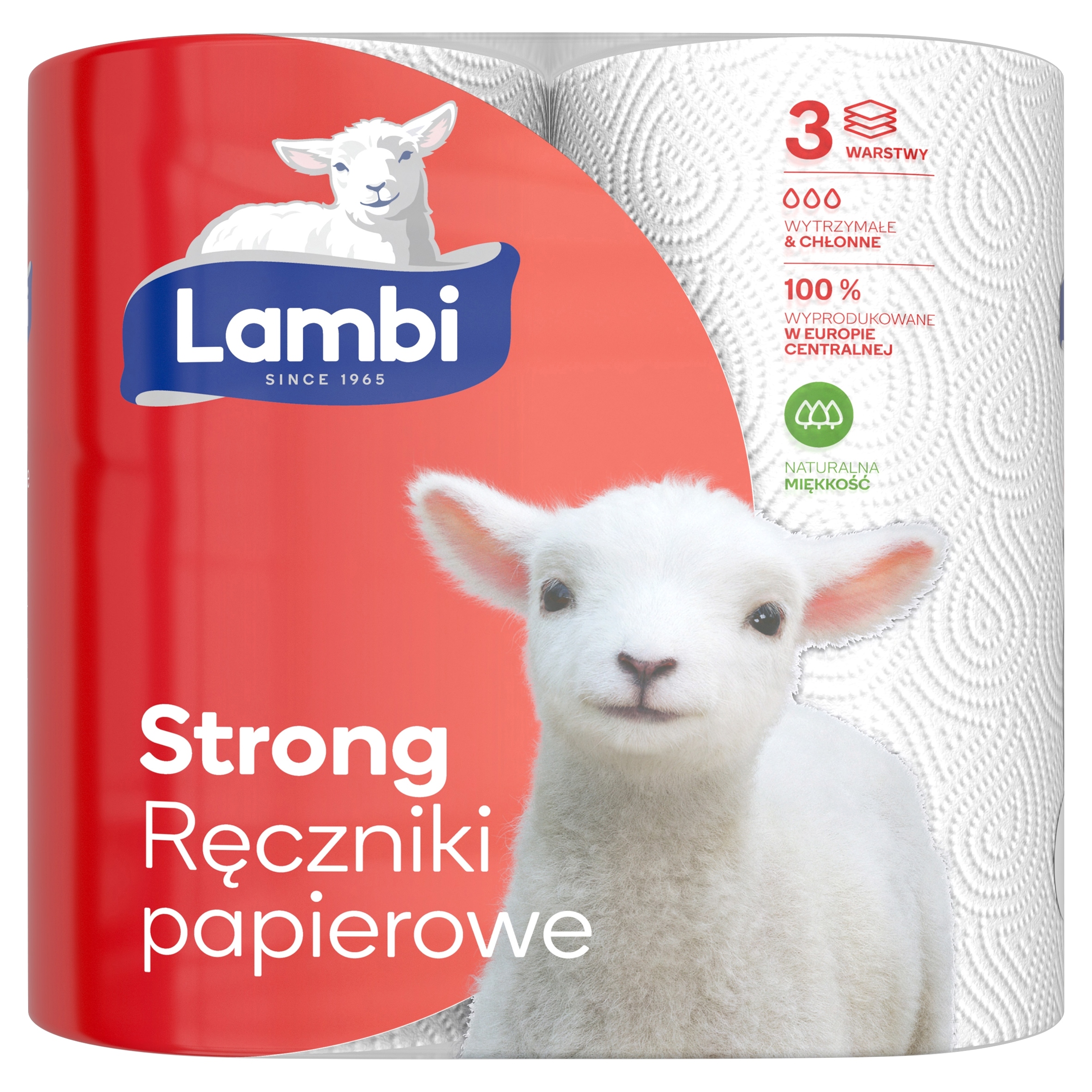 

Ręczniki papierowe trzywarstwowe Lambi Strong 2szt