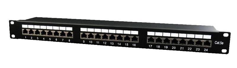 

Patch Panel 24 Porty 1U 19'' Kat.5e