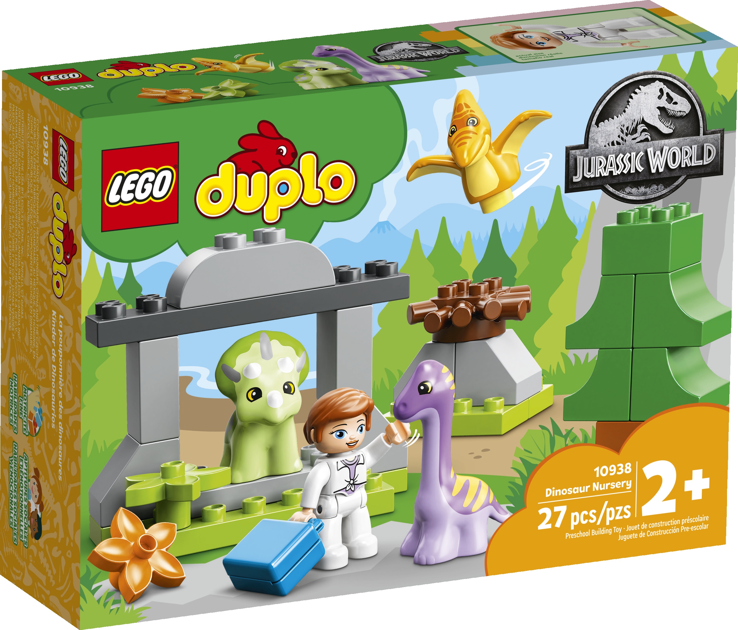 Lego Duplo 10938 Dinozauří školka Jurský svět Stavebnice pro děti od 2 let