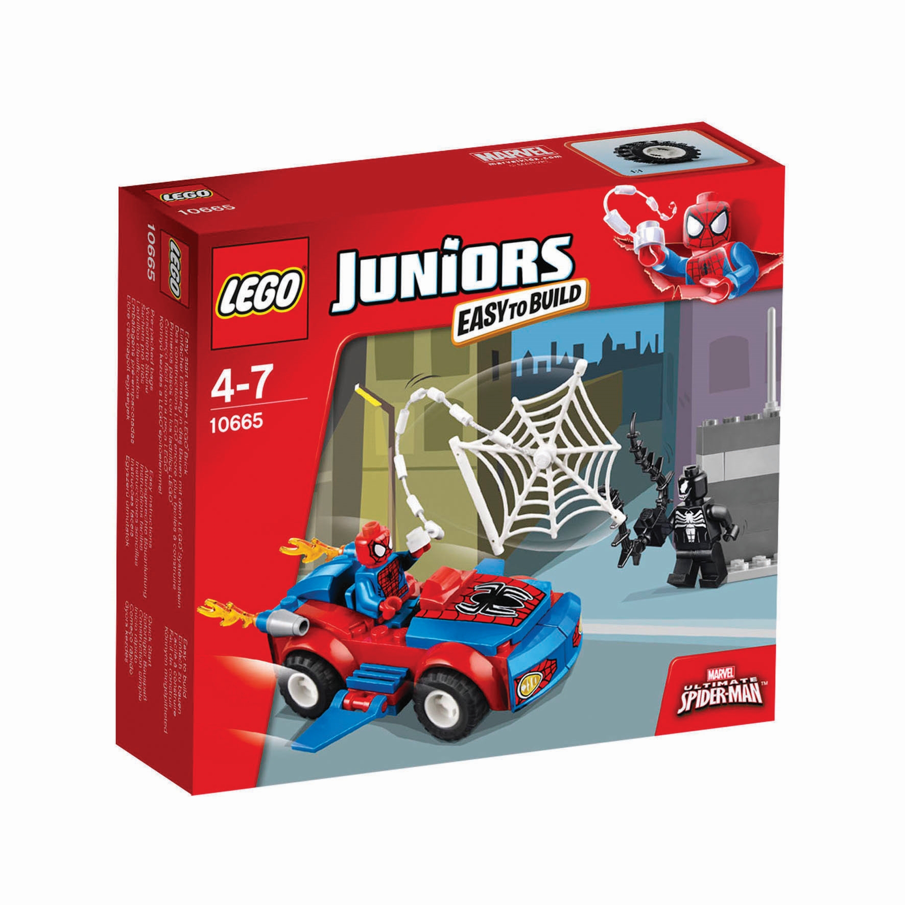 Opis Lego Juniors 10665 Samochód pościgowy Spiderman