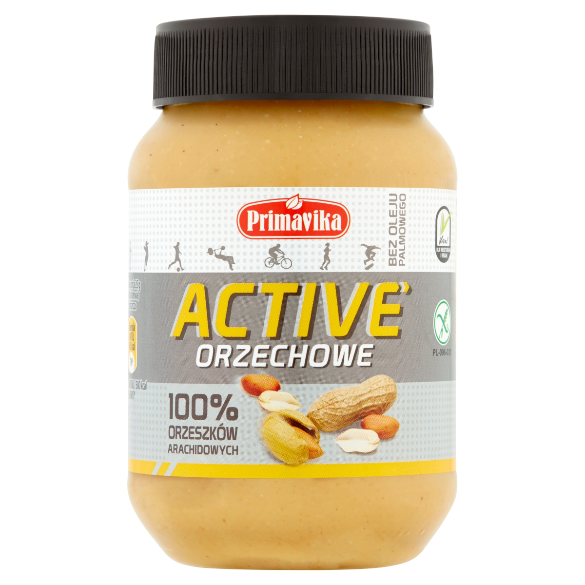 Levně 3x Primavika Arašídový krém 100% Active 470 g