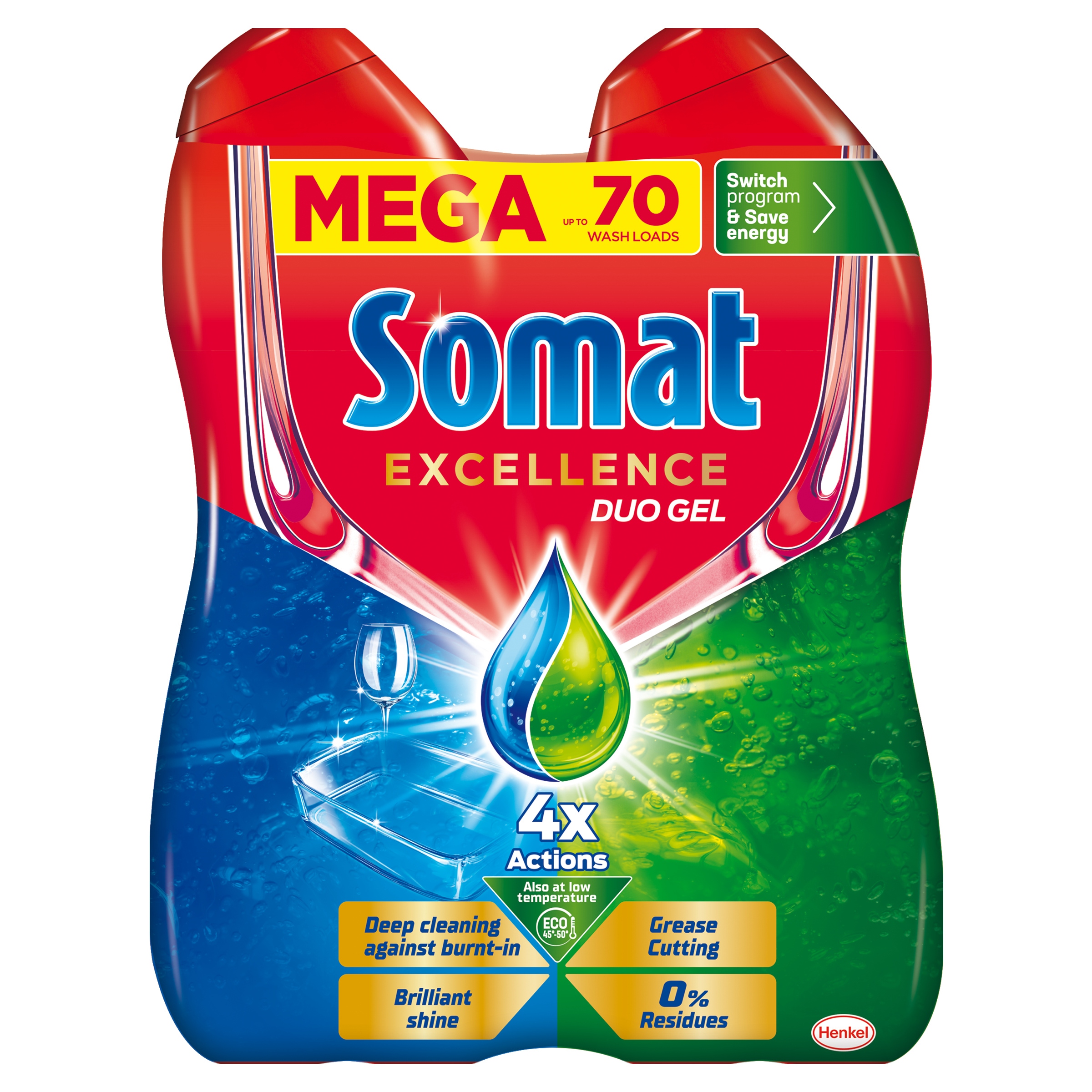 

Somat Żel Do Zmywarki Pogromca Tłuszczu 2x630ml