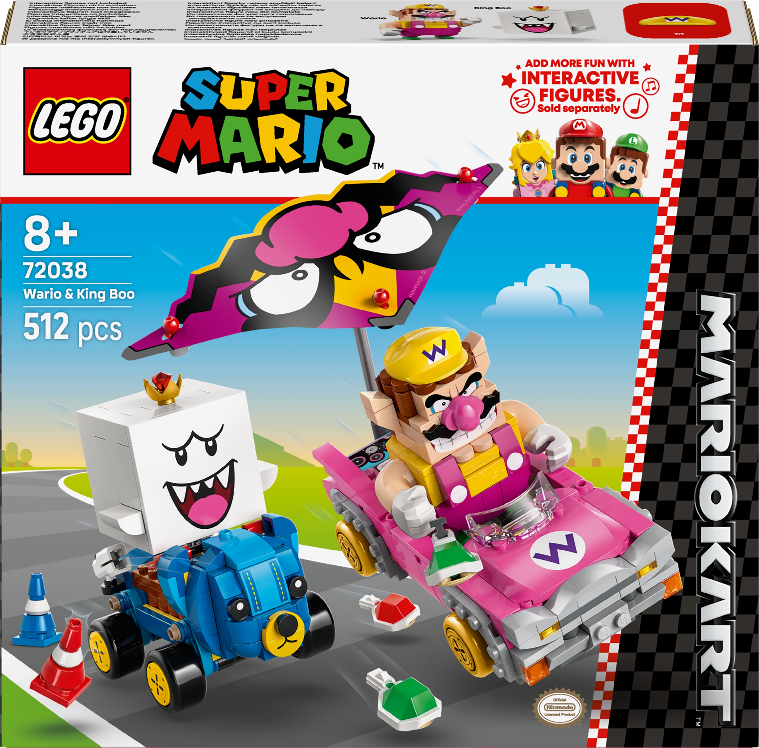 Lego Mario: Mario Kart Wario i King Boo 72038