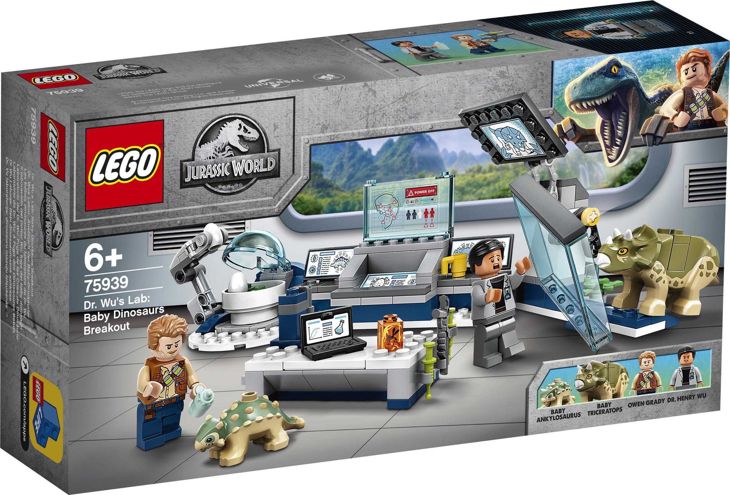 LEGO 75939 Jurassic World - Laboratorium doktora Wu: ucieczka młodych dino
