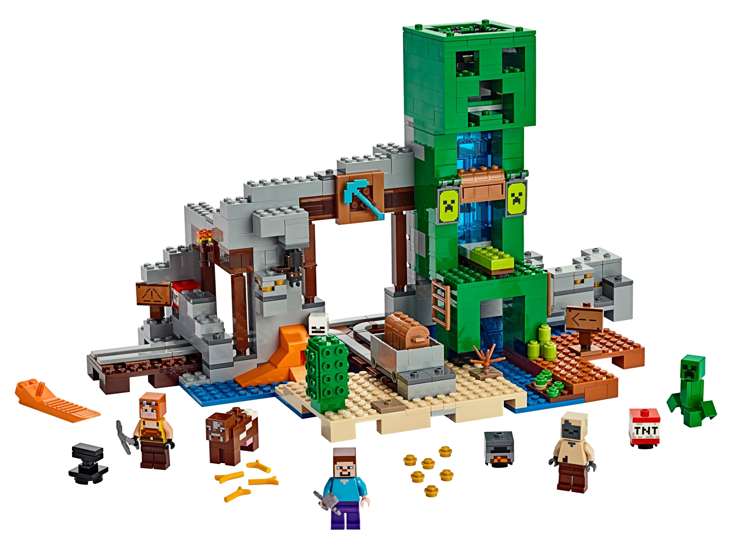 LEGO 21155 Minecraft - Kopalnia Creeperów Wiek dziecka 8 lat +