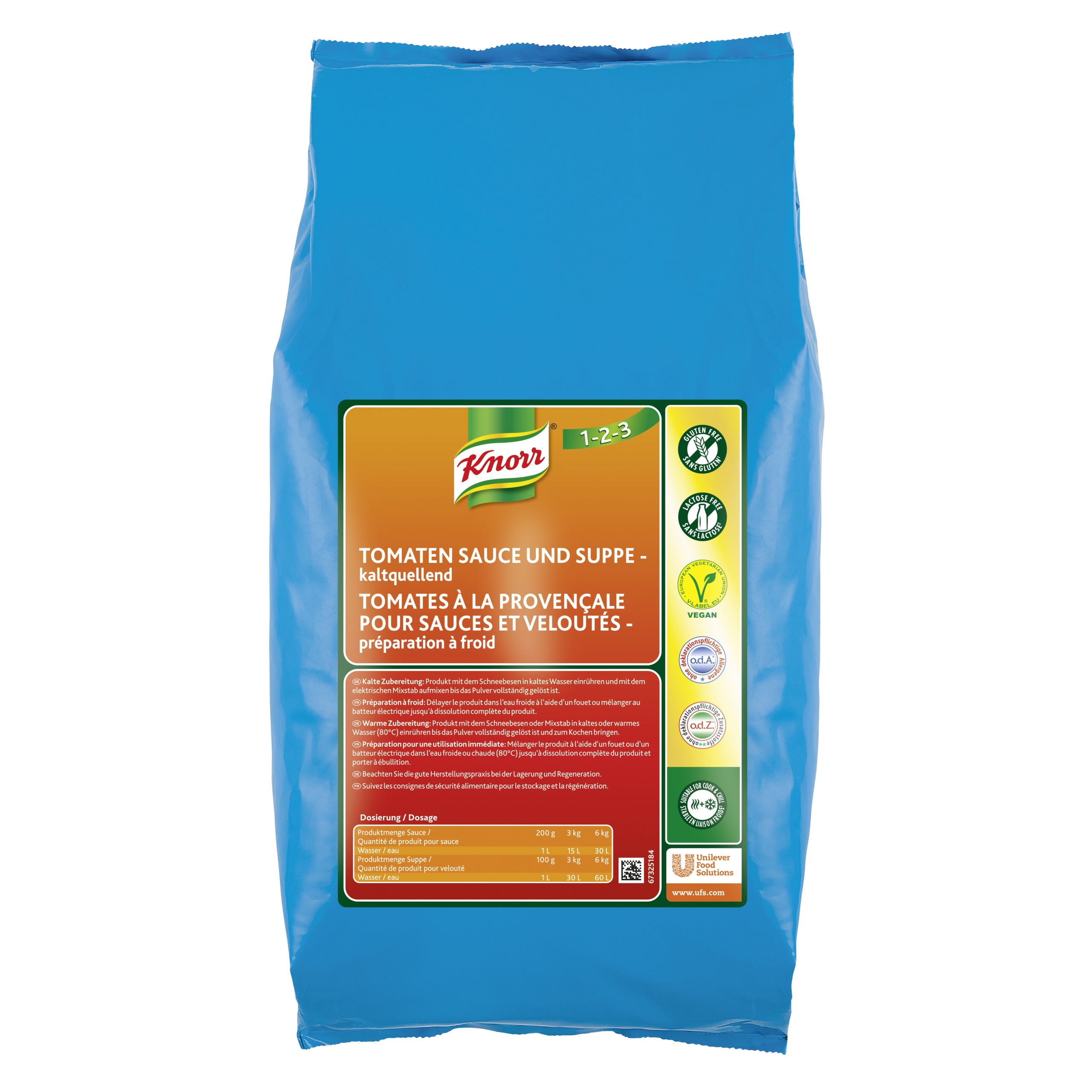 Knorr Mieszanka do przygotowania sosu pomidorowego lub zupy 3 kg