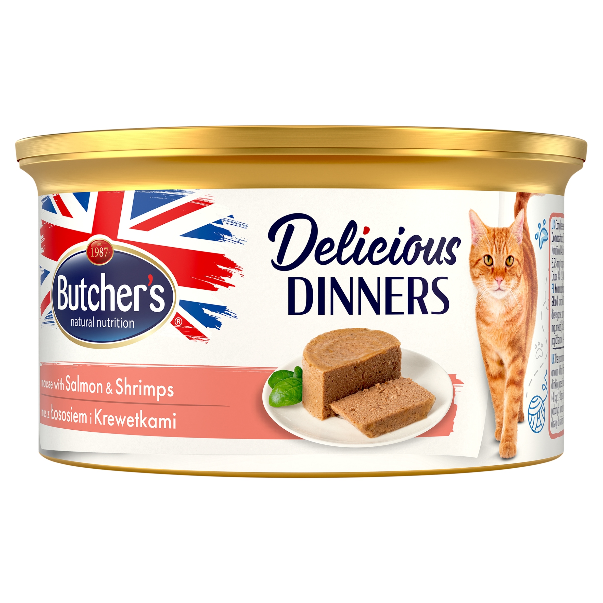 Butcher's Classic krmivo pro kočky pěna s lososem a krevetami