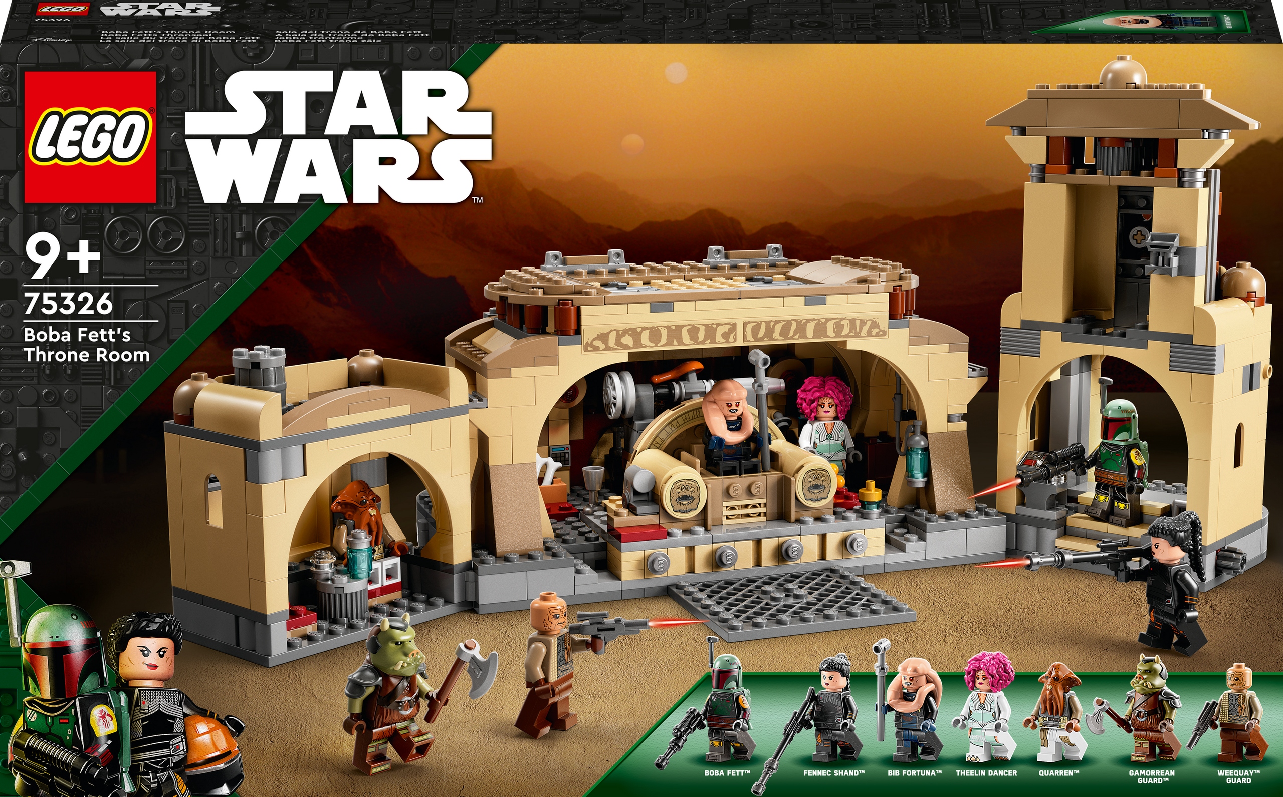 Lego Star Wars 75326 Sala tronowa Boby Fetta
