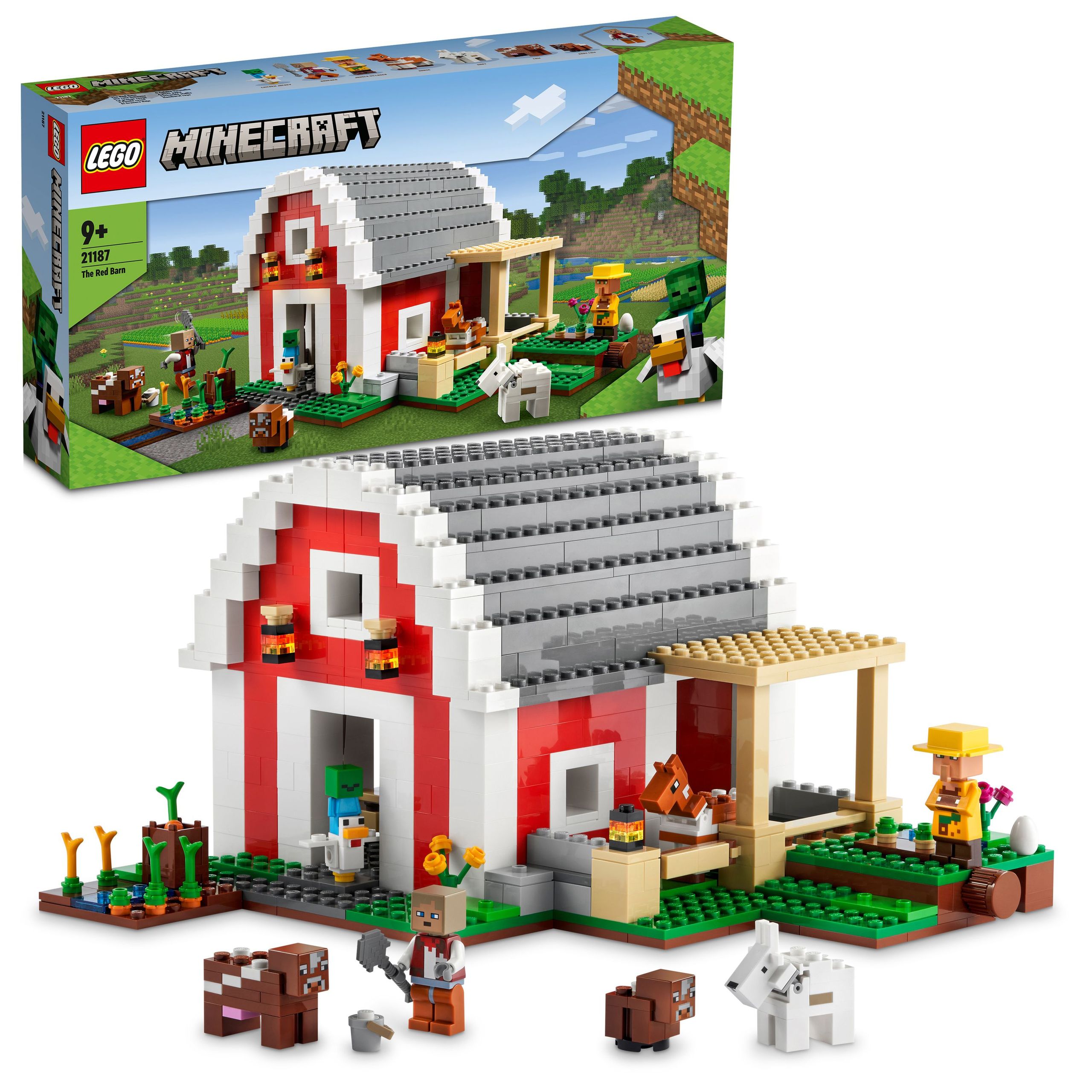 Lego 21187 Minecraft Červená stodola Stavebnice Ideální jako Dárek Originální