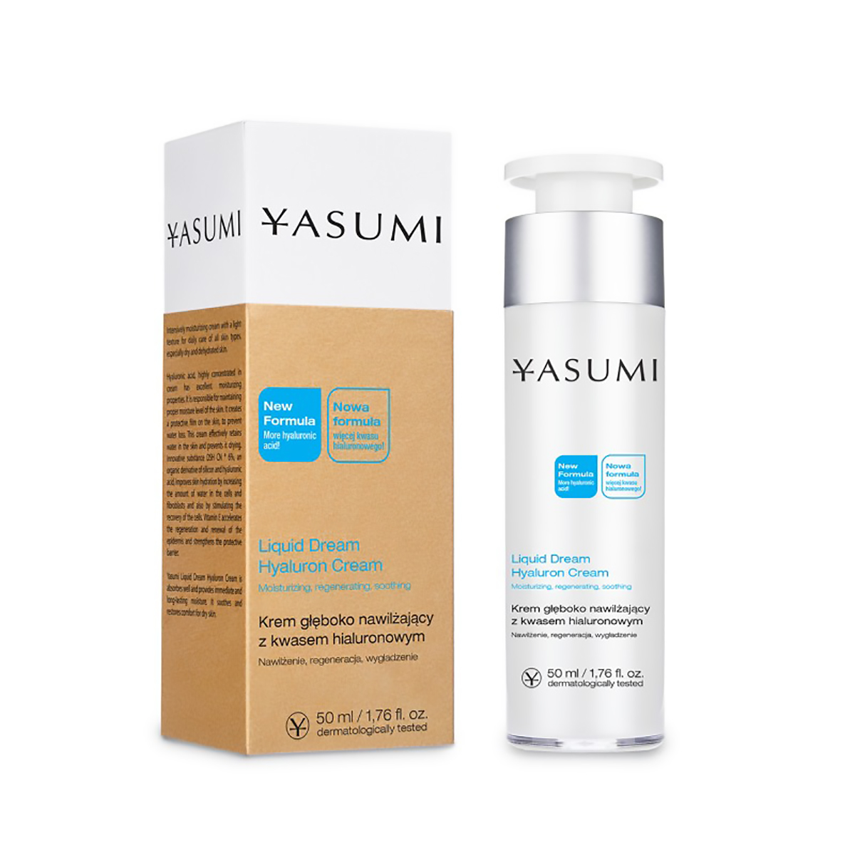 Yasumi Liquid Dream Hyaluron Hloubkově hydratační krém 50 ml