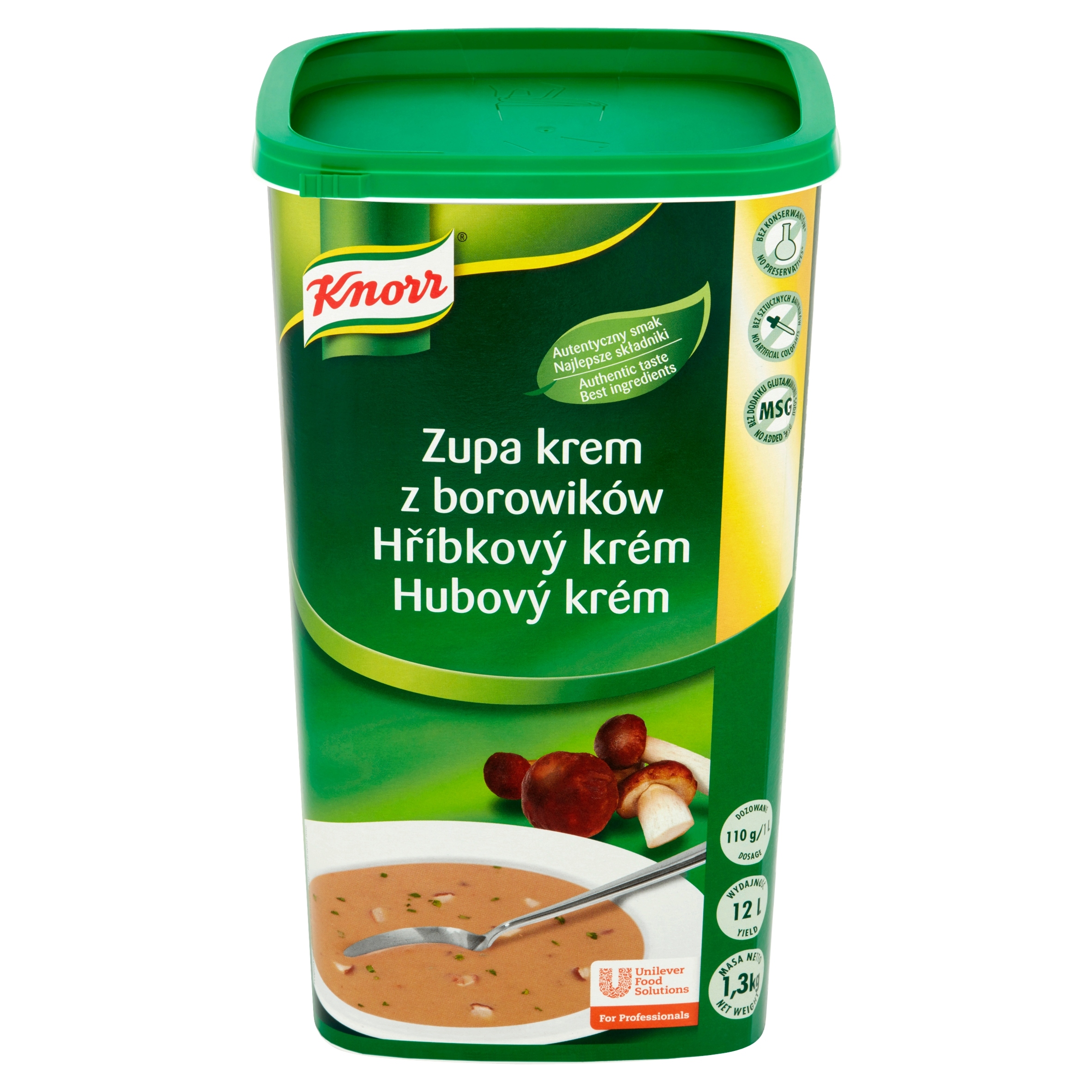 Levně Knorr Krémová polévka z hříbků 1,3 kg