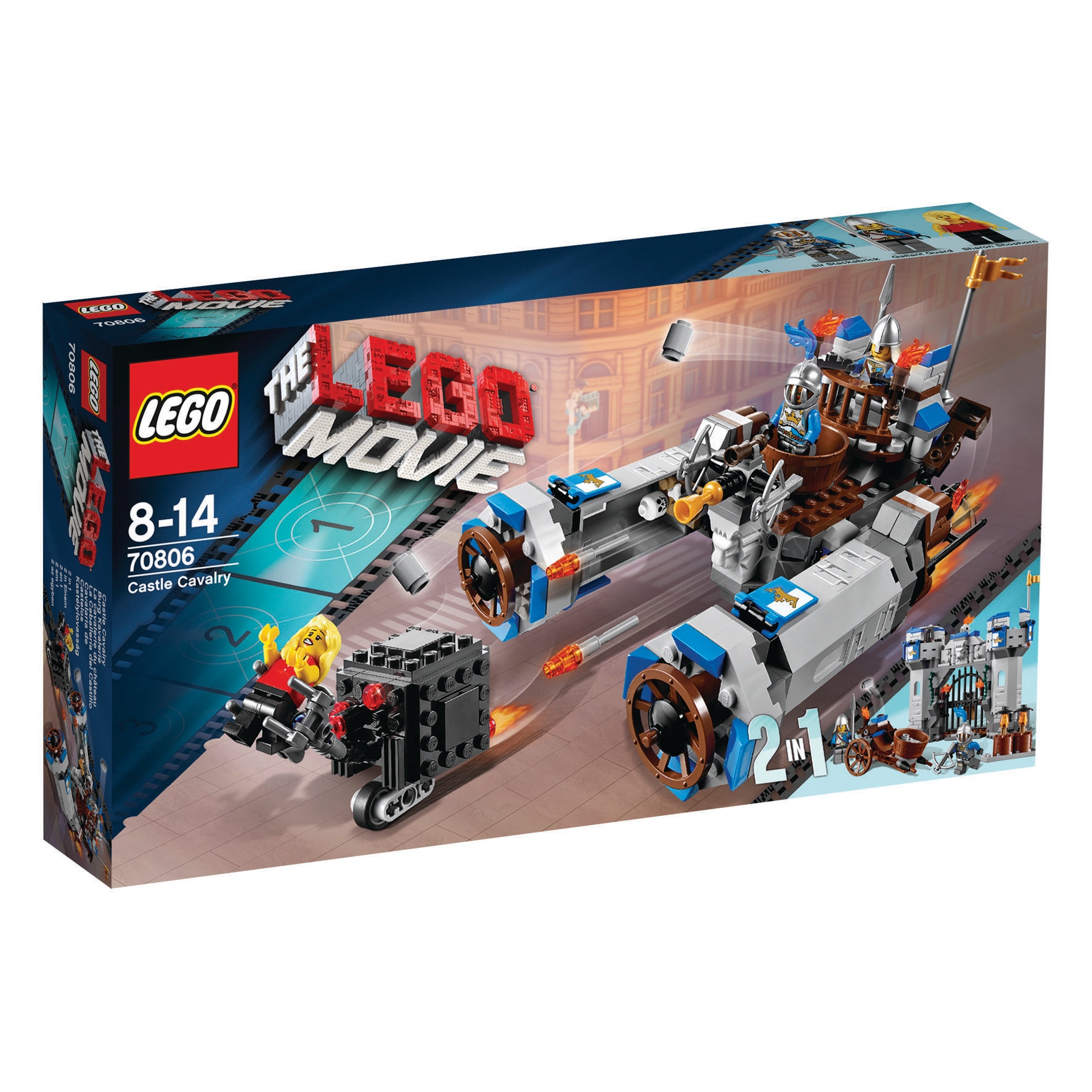 Lego The Movie 70806 Lego movie przygoda 70806 zamek/ pojazd rycerz