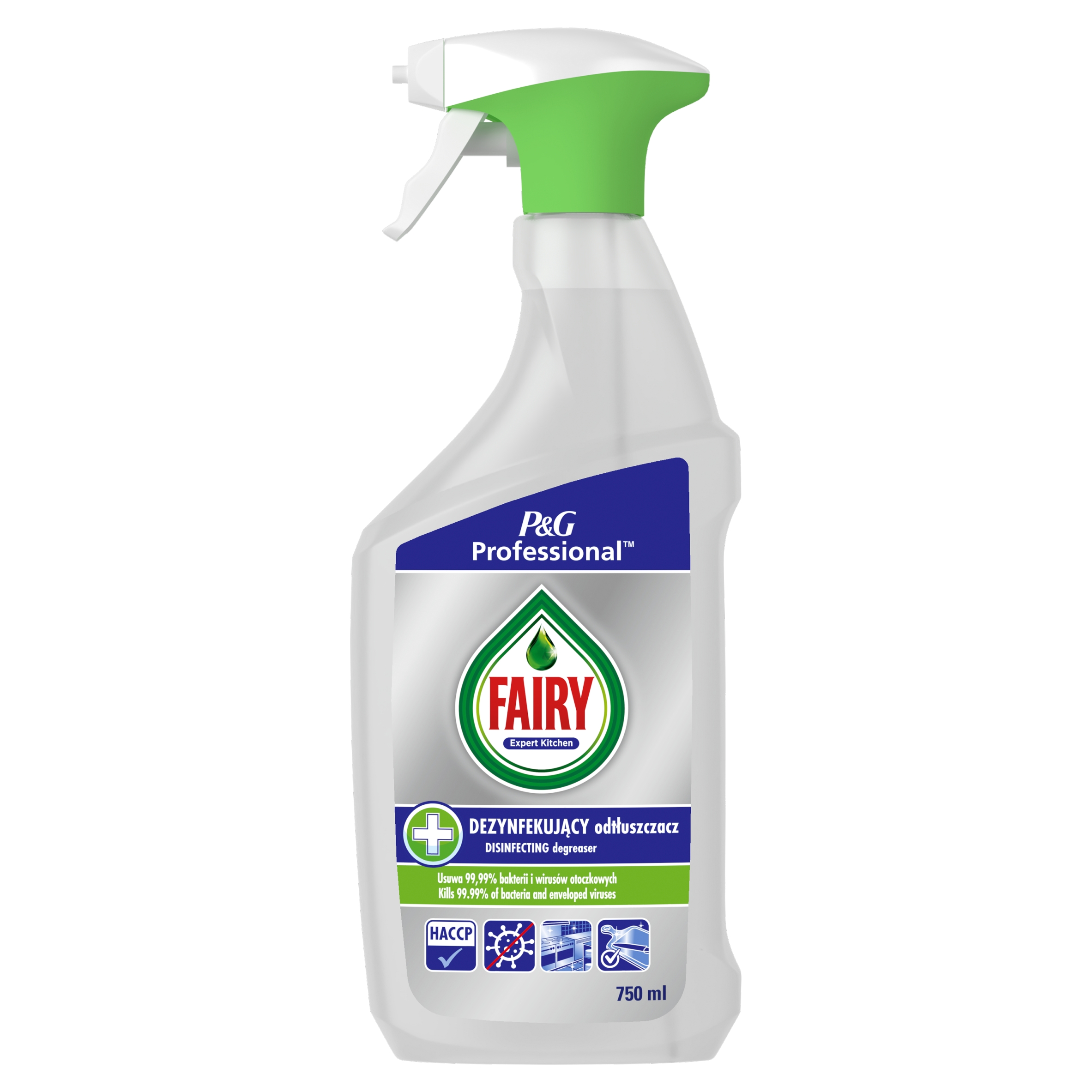 Levně 2x Fairy Professional Dezynfekujący Odtłuszczacz 750ml
