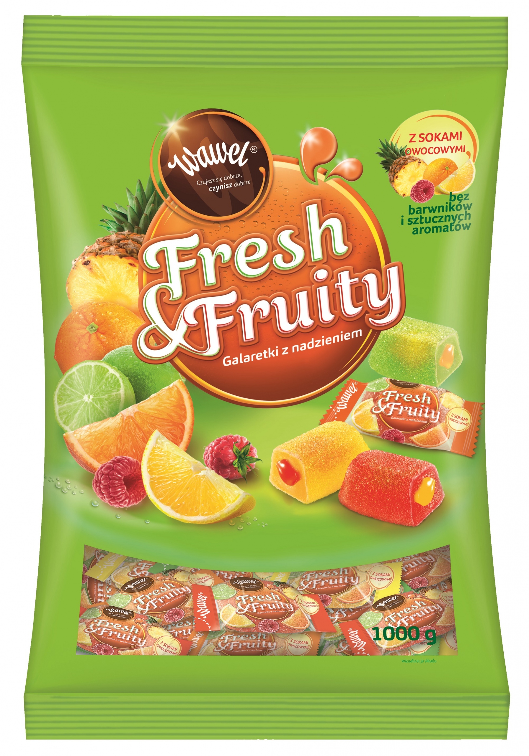 Wawel Fresh&Fruity želé s náplní 1 kg
