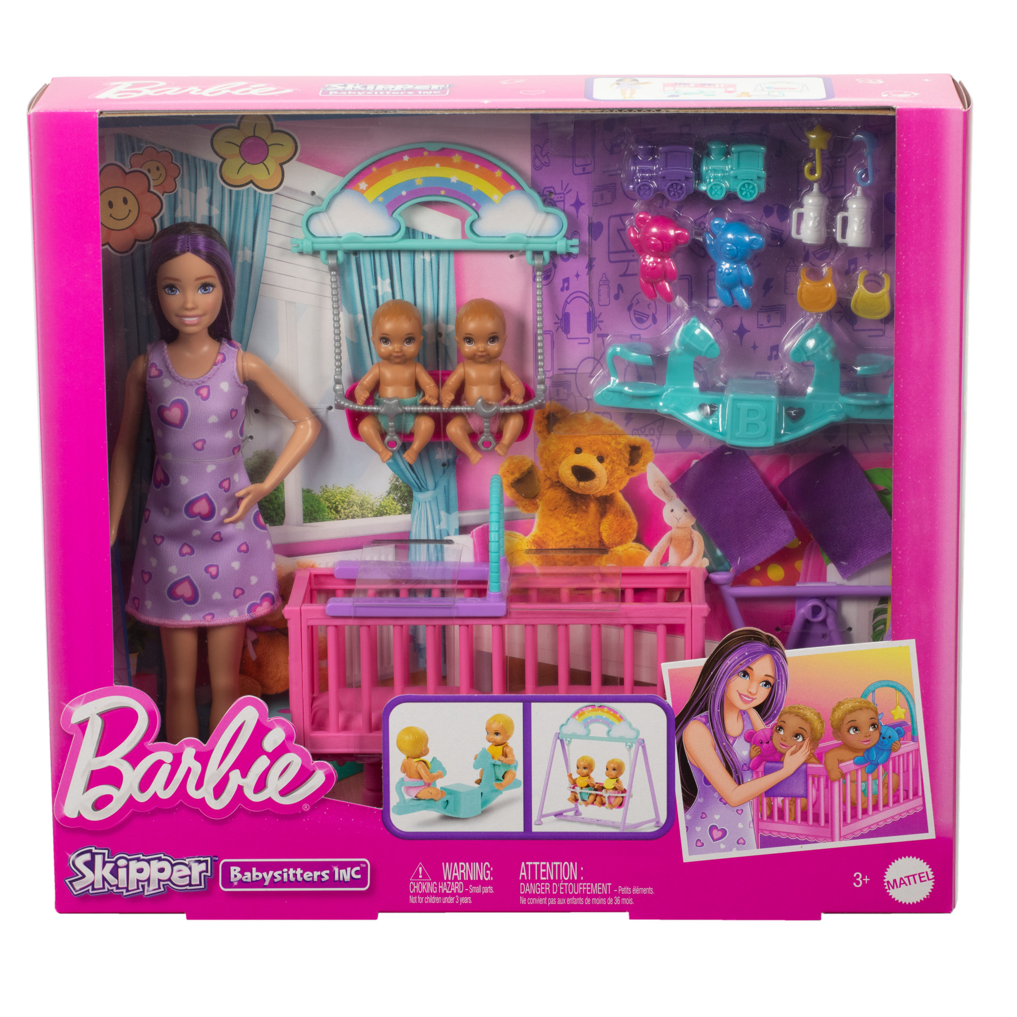Barbie Skipper Opieka nad bliźniętami Zestaw HXM99