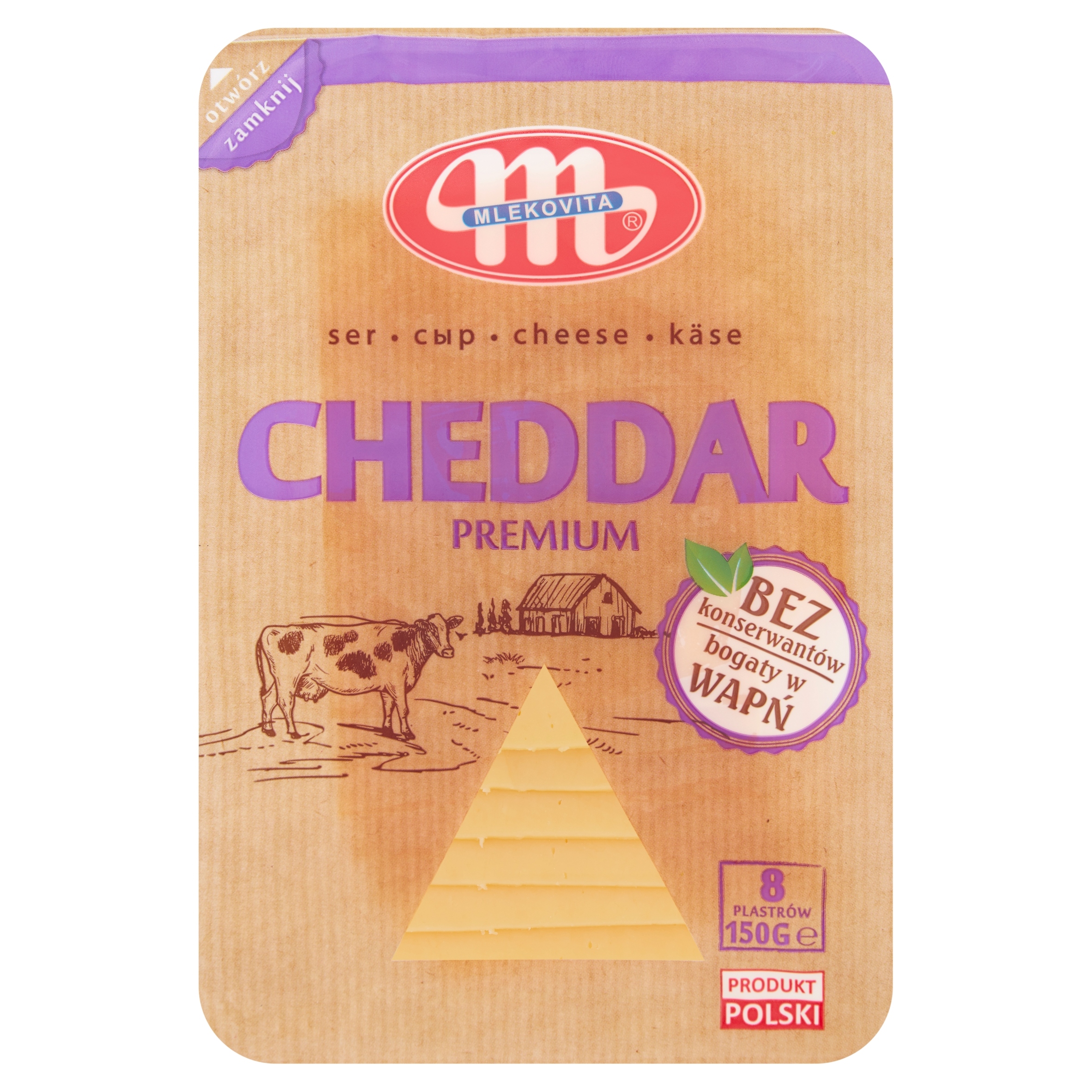 Mlekovita Sýr Cheddar premium 150 g