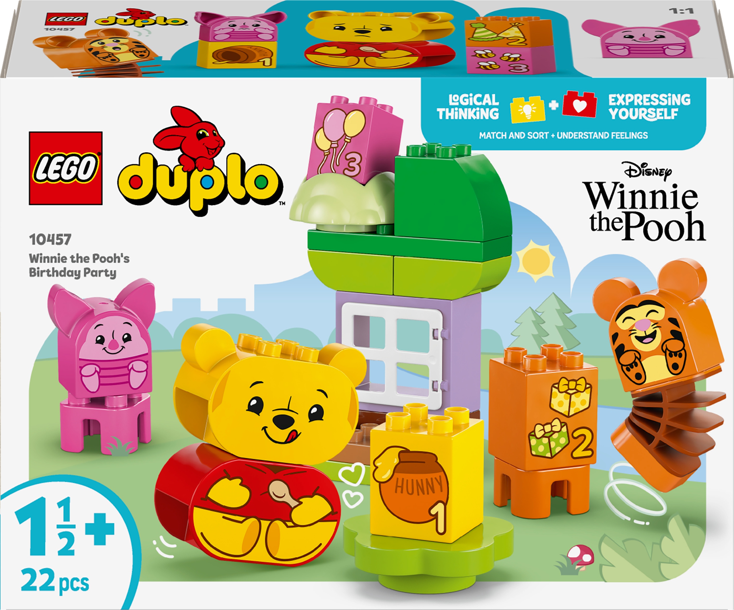 stavebnice Lego Duplo Narozeninová oslava medvídek Pú 22 dílků