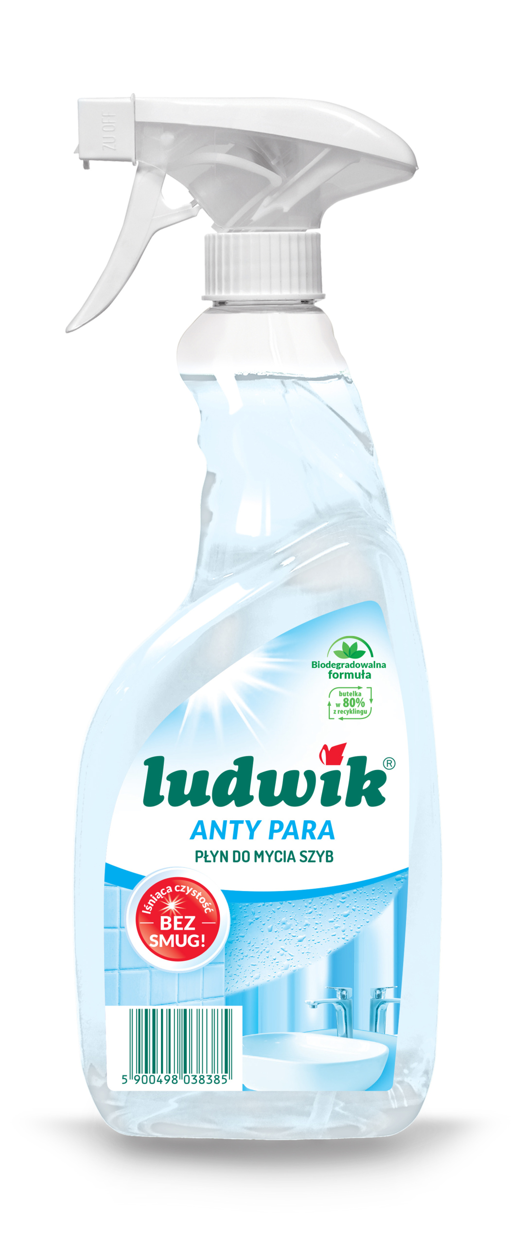 Levně 8X Ludwik Antipara Tekutý čistič skel 600 ml